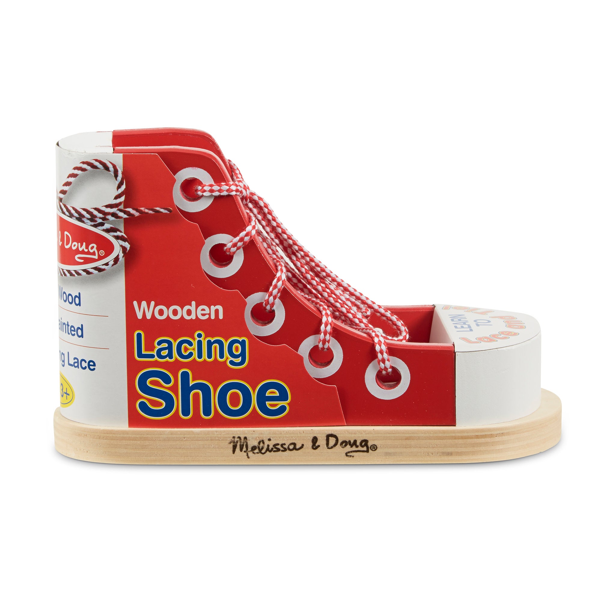 Melissa & Doug Wooden Lacing Shoe - Image 3