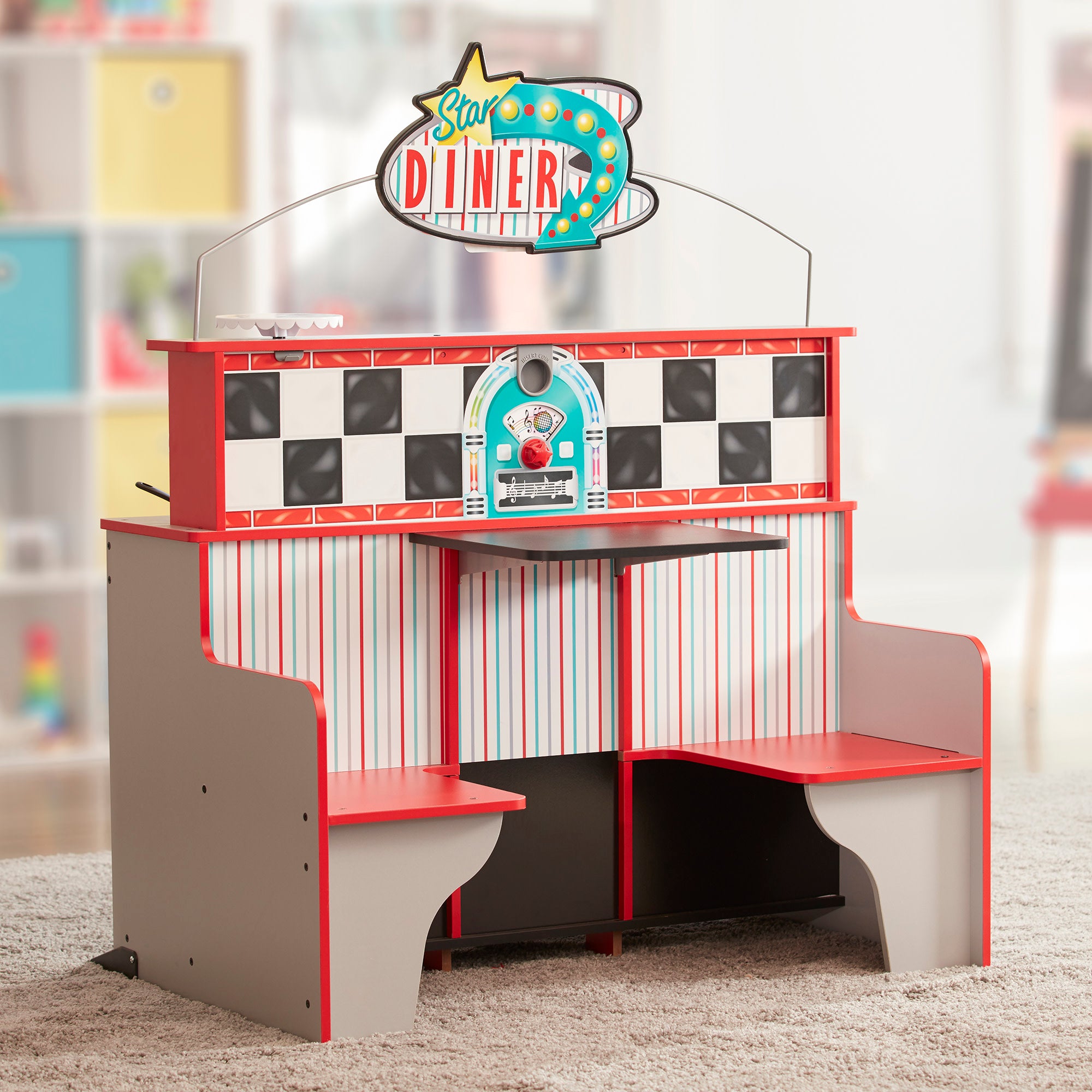 Melissa & Doug Wooden Star Diner Restaurant - Image 9