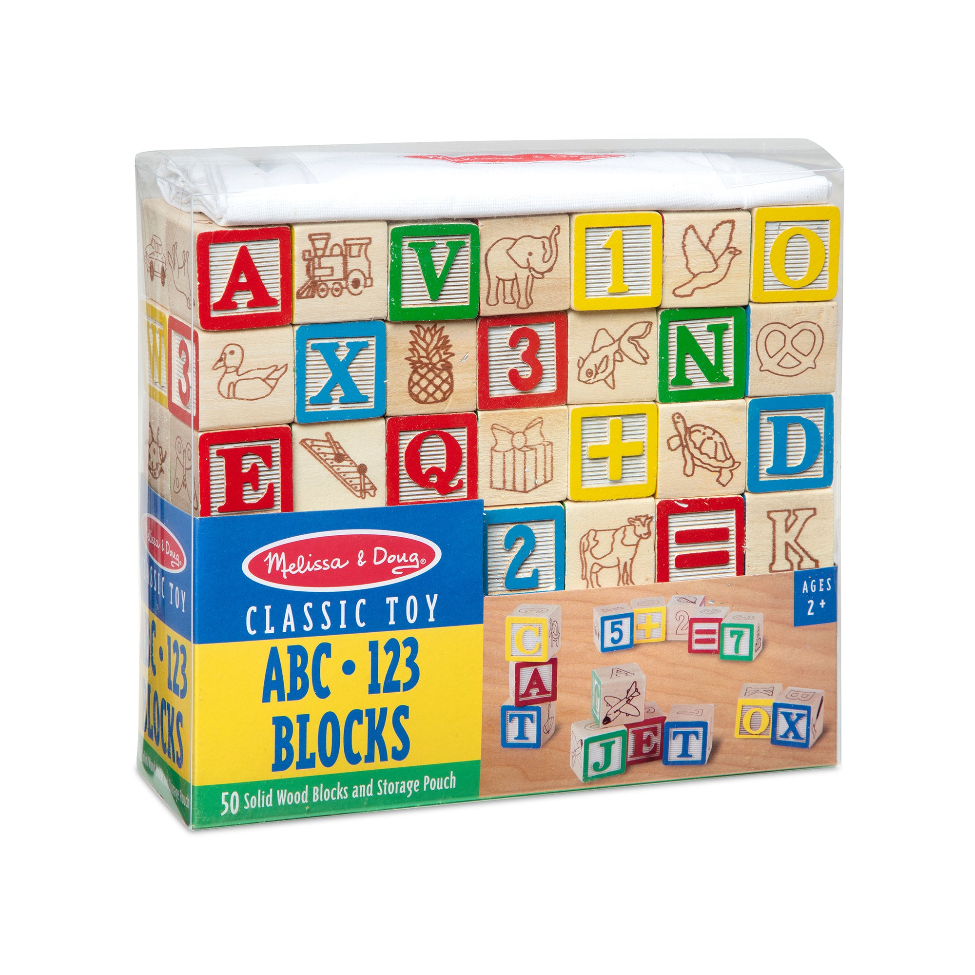 Melissa & Doug Wooden ABC/123 Blocks - Image 3