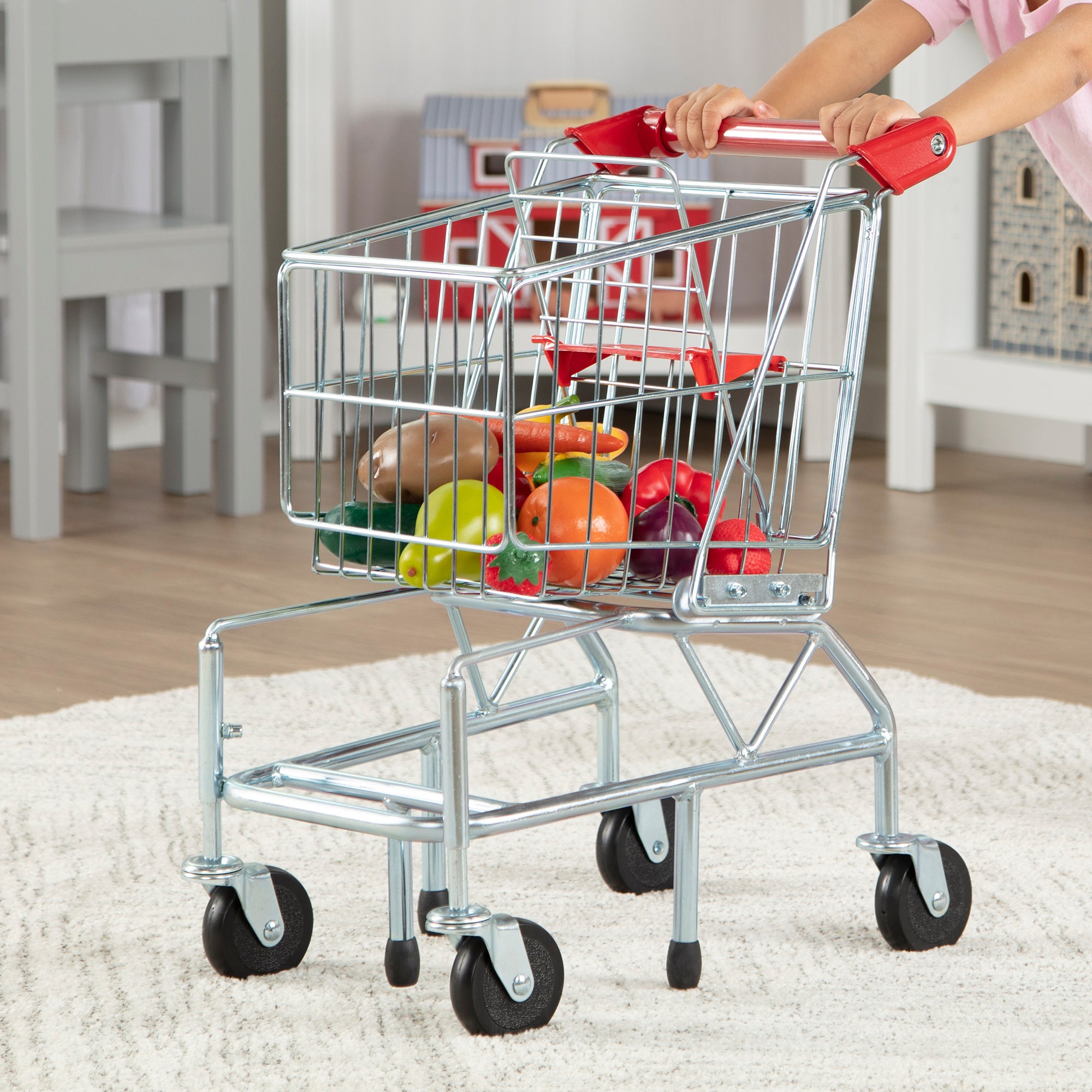 Melissa & Doug Metal Grocery Shopping Cart Toy - Image 9