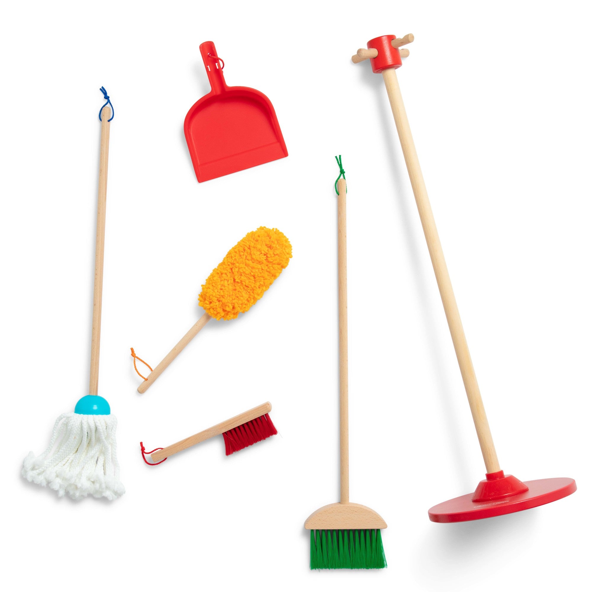 Melissa & Doug Dust! Sweep! Mop! Cleaning Play Set - Image 3
