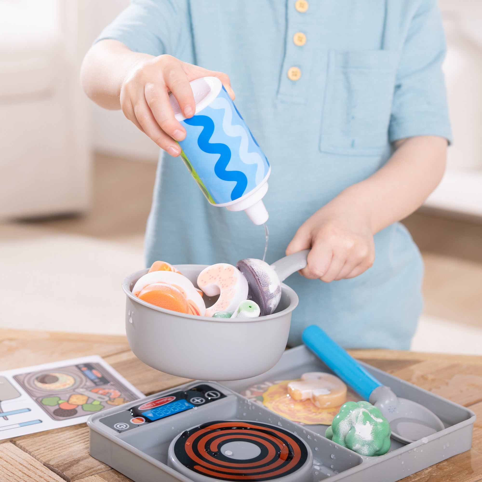 Melissa & Doug Simmer & Stir Stovetop Play Set with Color Changing Water WOW! - Image 2