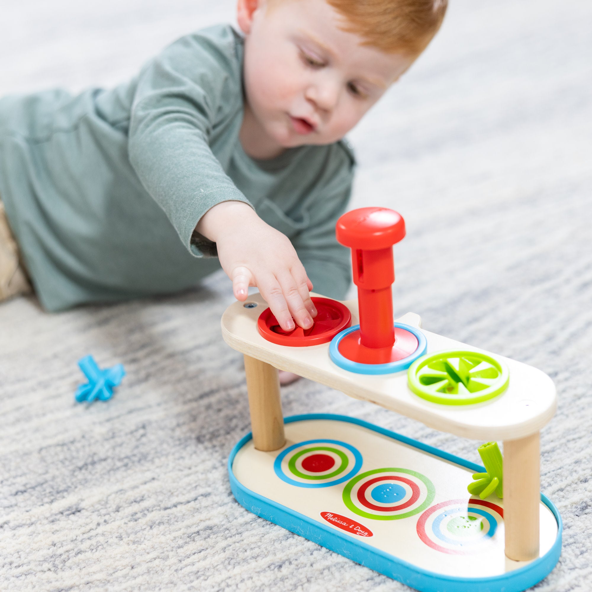 Melissa & Doug Match & Push Spinning Tops - Image 6