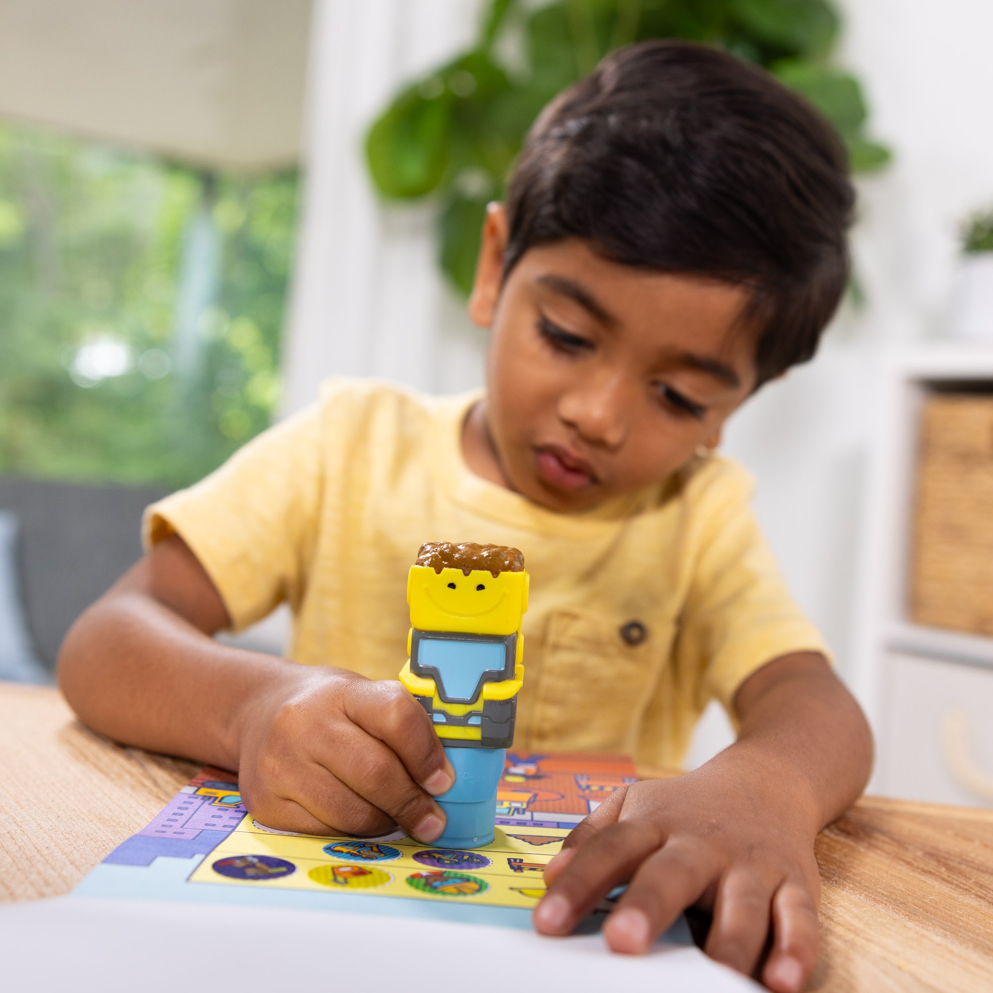 Melissa & Doug Sticker WOW!? Bulldozer Bundle: Activity Pad & Sticker Stamper + Mini Activity Pad and 200 Refill Stickers - Image 7