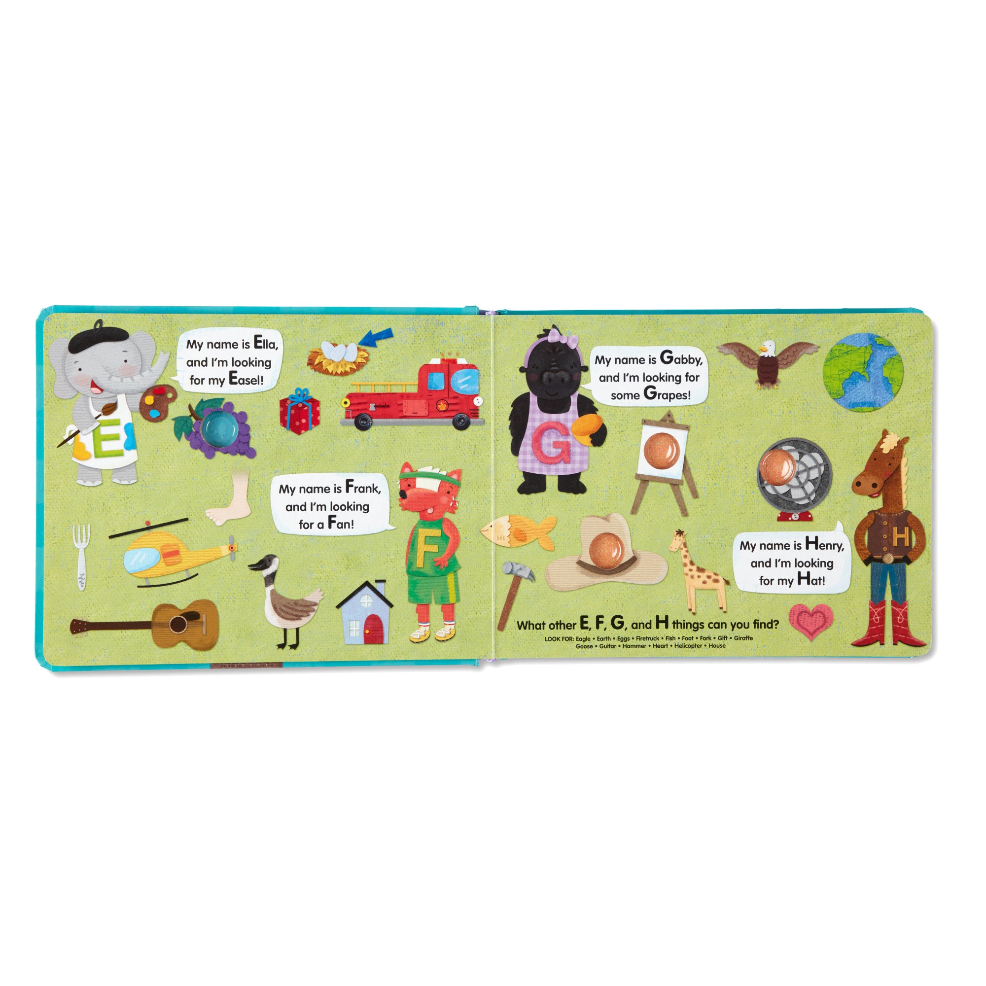 Melissa & Doug Poke-a-Dot: An Alphabet Eye Spy Board Book - Image 5