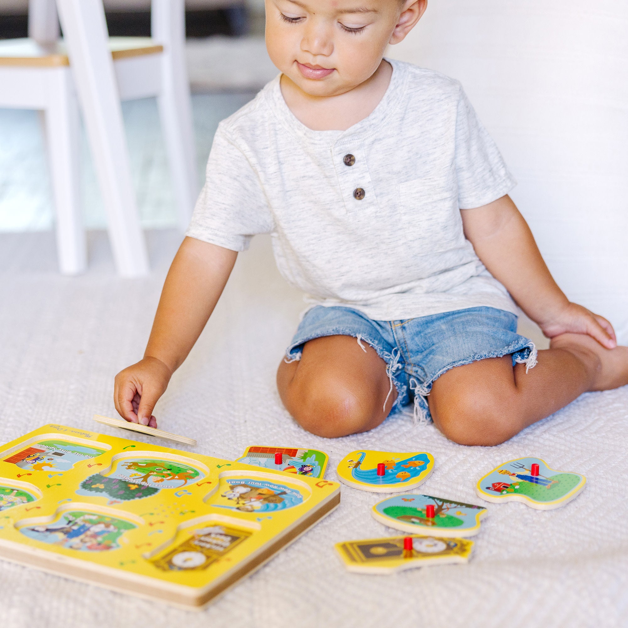Melissa & Doug Nursery Rhymes 1 Sound Puzzle - 6 PIeces - Image 7