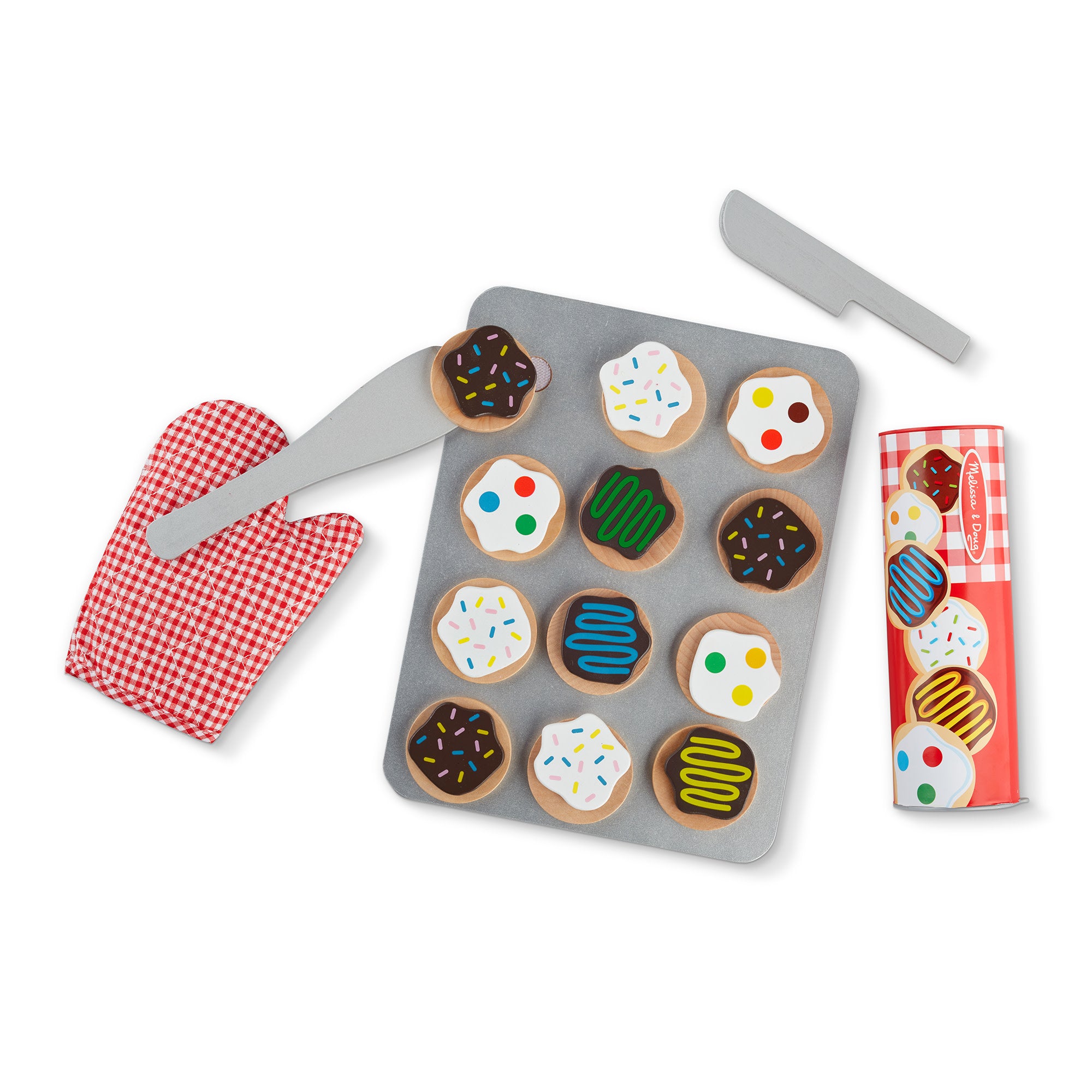 Melissa & Doug Slice & Bake Cookie Set - Wooden Play Food - Image 4