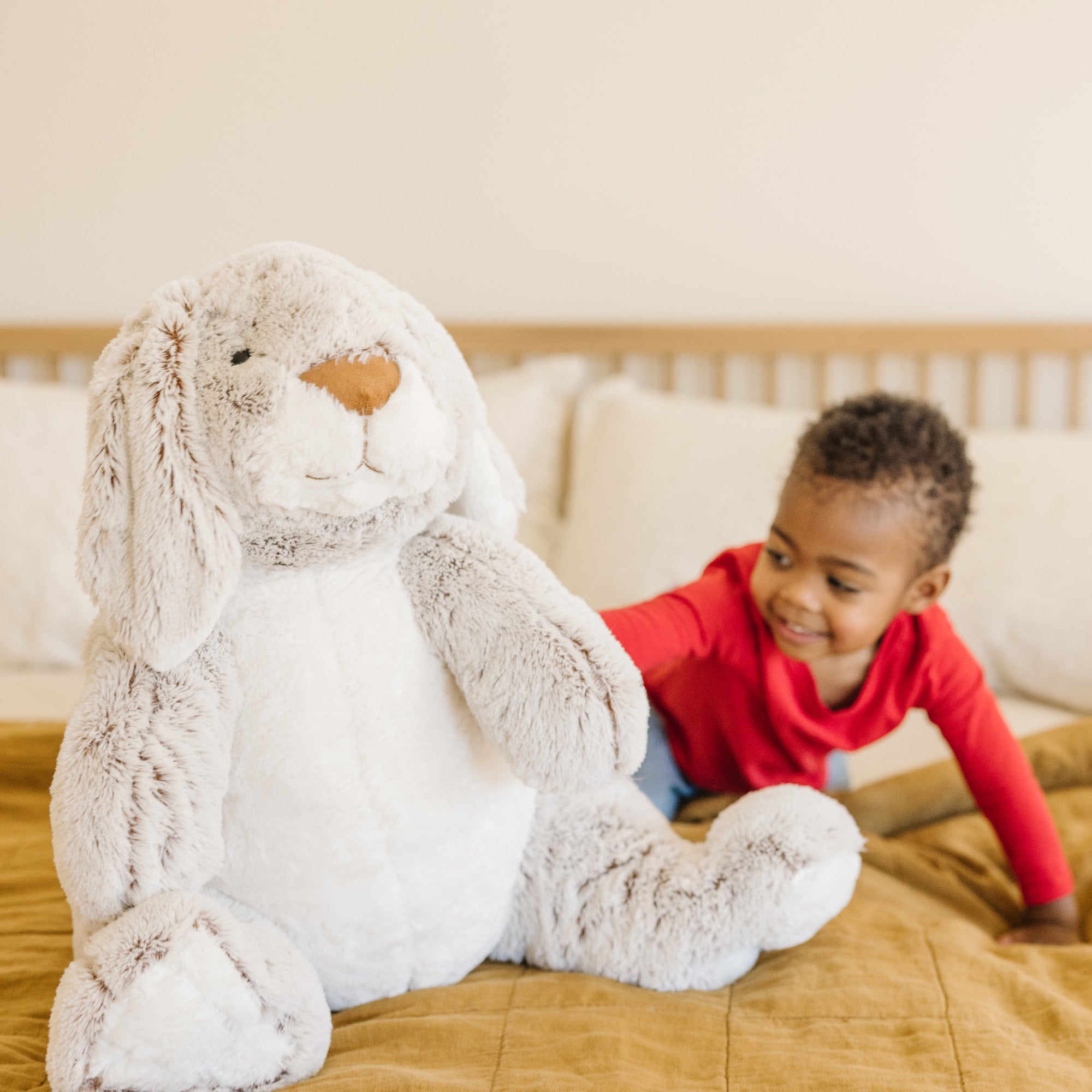 Melissa & Doug Jumbo Burrow Bunny Stuffed Plush Animal - Image 5