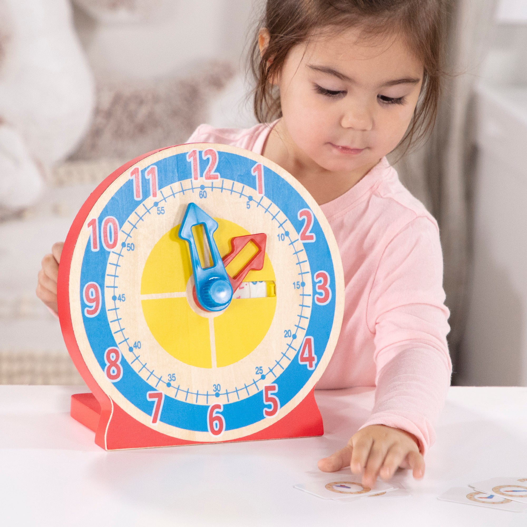 Melissa & Doug Turn & Tell Wooden Clock - Image 6