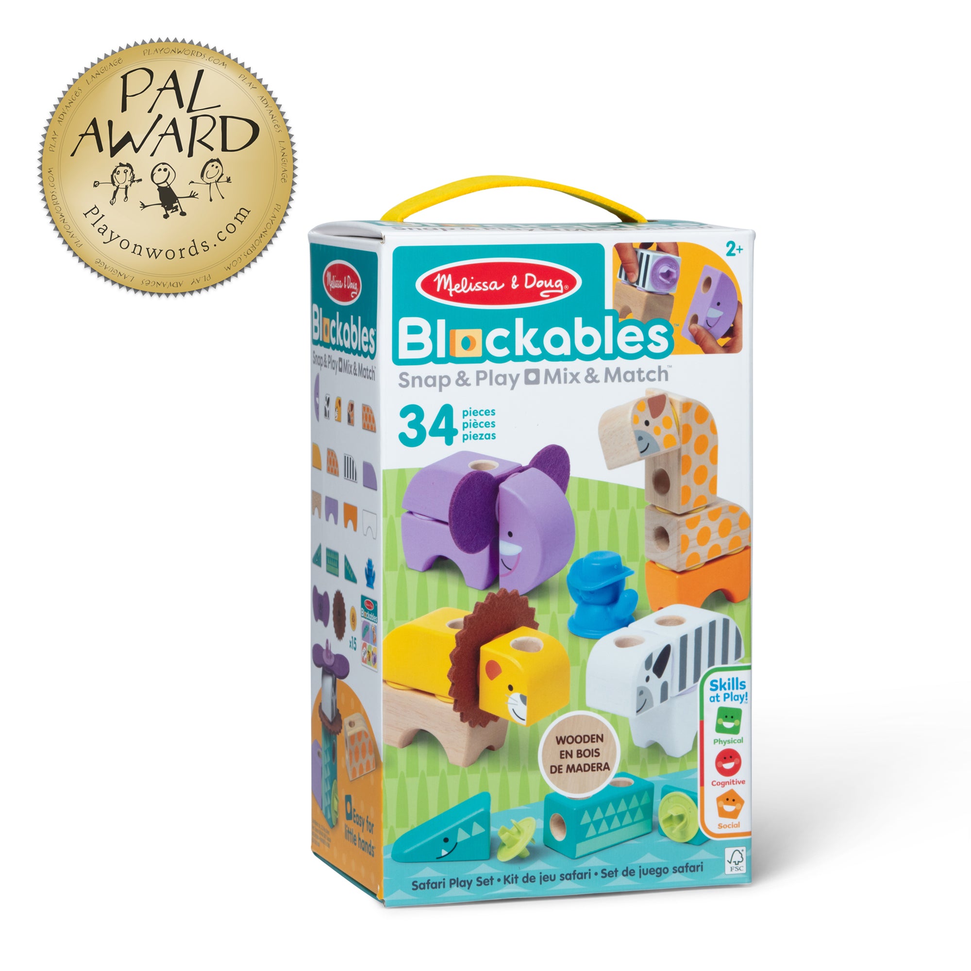 Melissa & Doug Blockables? Safari Play Set - Image 3