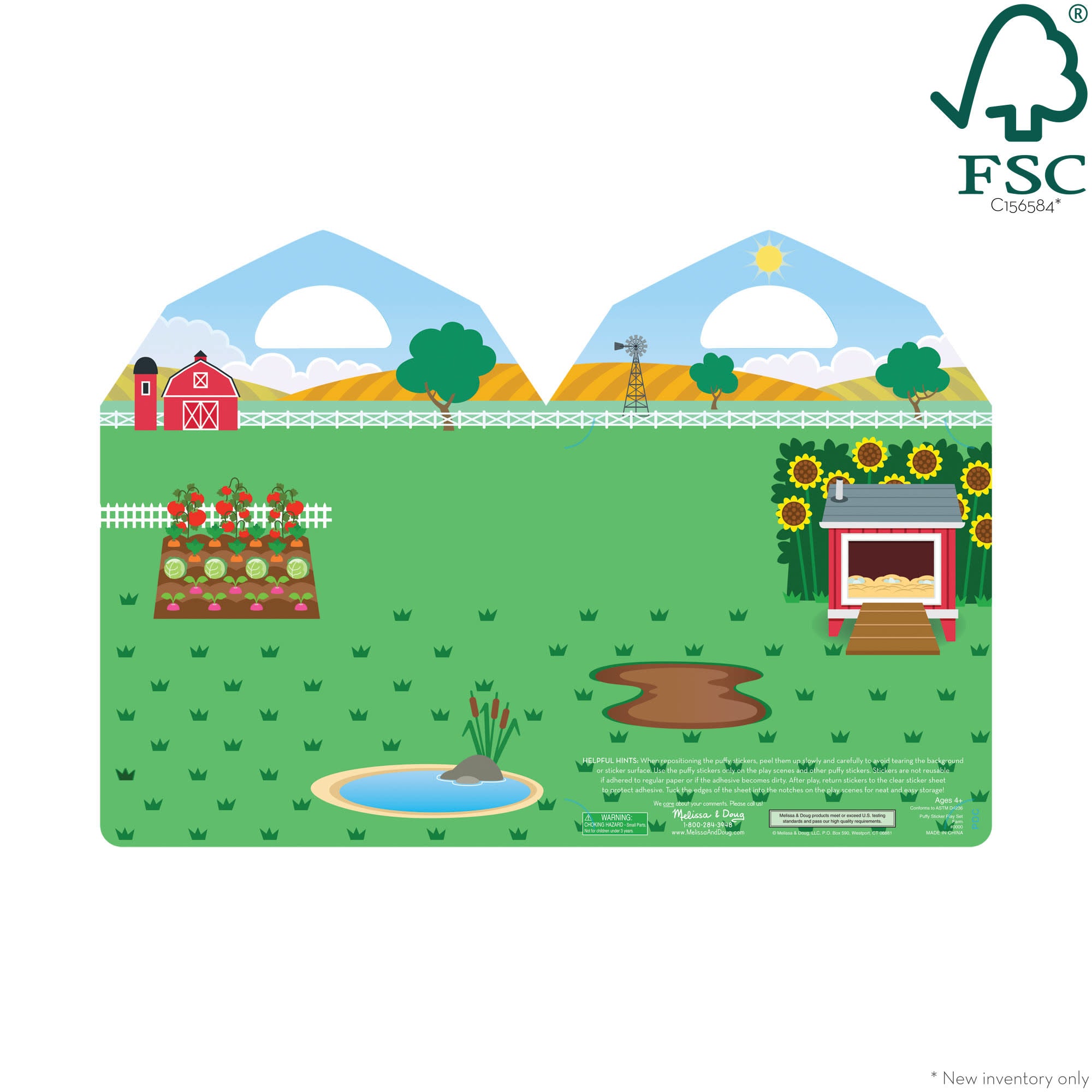 Melissa & Doug Puffy Sticker Play Set - On the Farm - Image 3