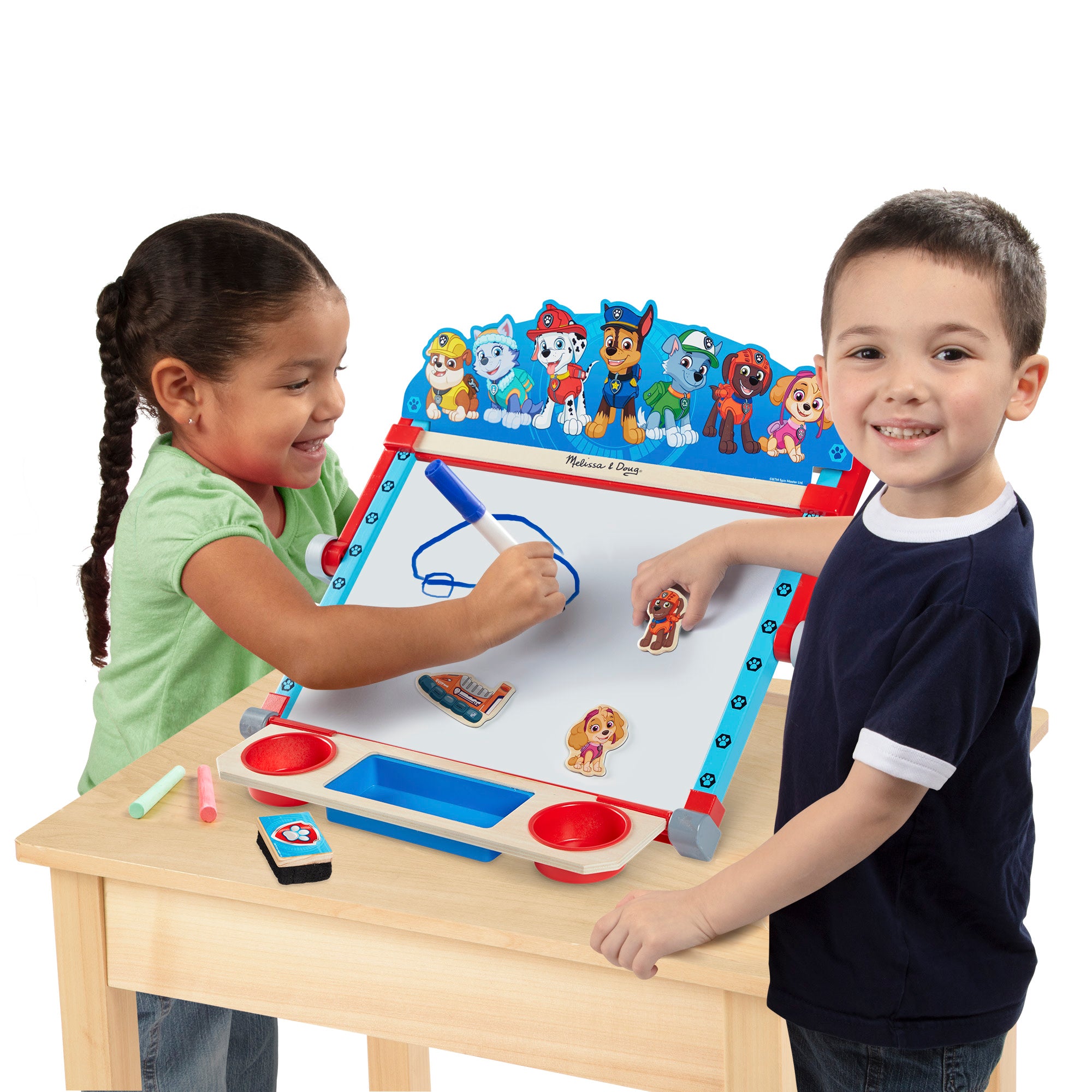 Melissa & Doug PAW Patrol Wooden Tabletop Art Center - Image 8