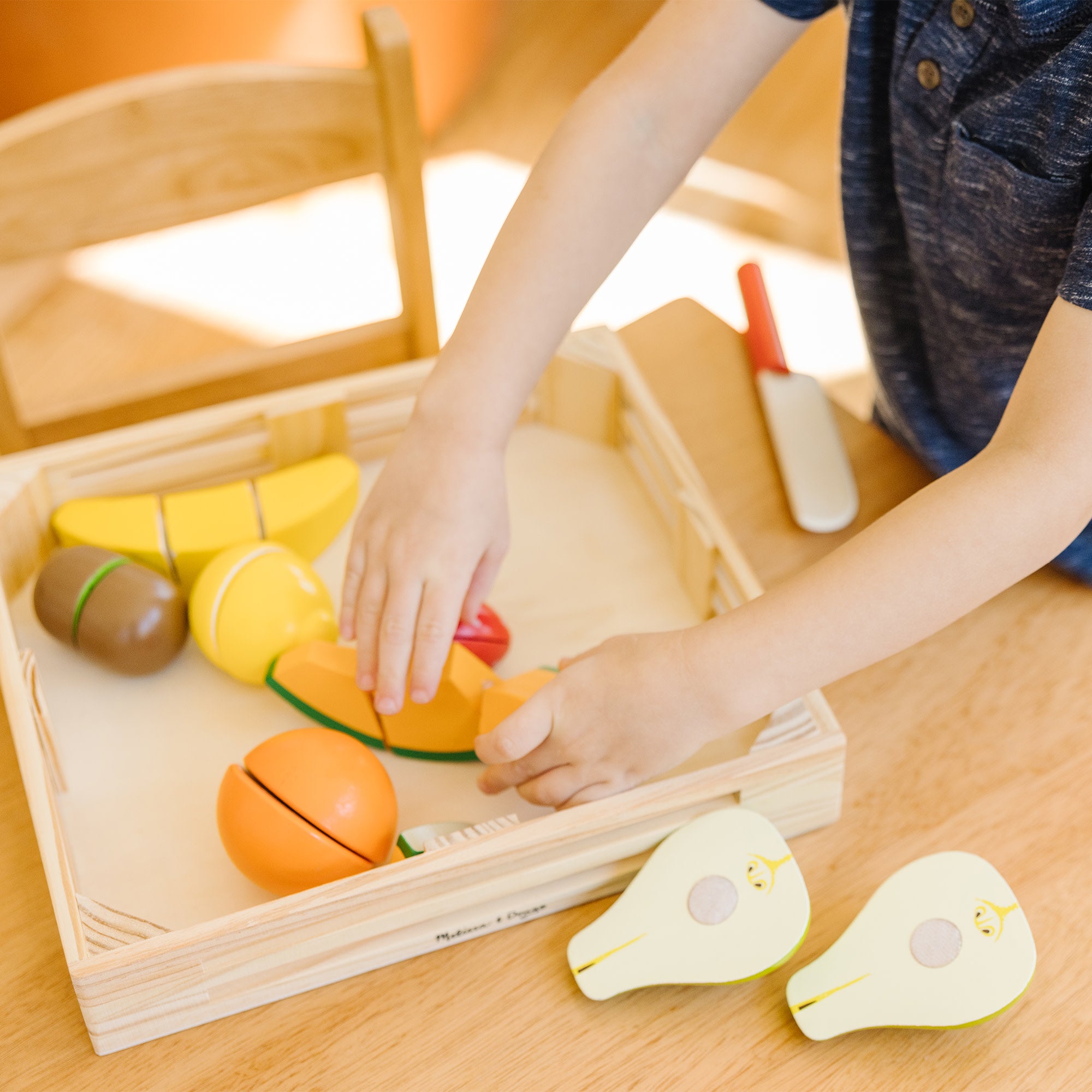 Melissa & Doug Wooden Cutting Fruit Play Food - Image 5