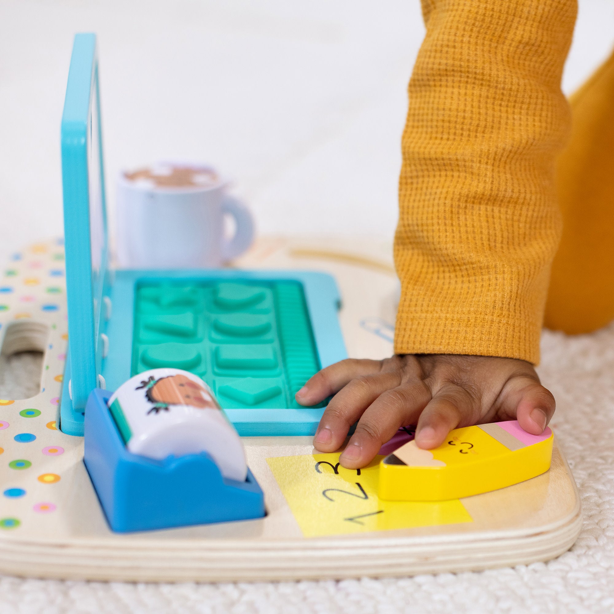 Melissa & Doug Wooden Work & Play Desktop Activity Board - Image 6