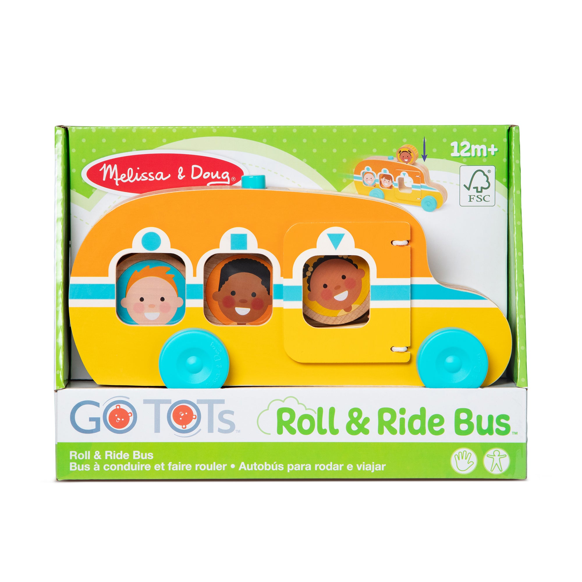 Melissa & Doug GO Tots Roll & Ride Bus - Image 3