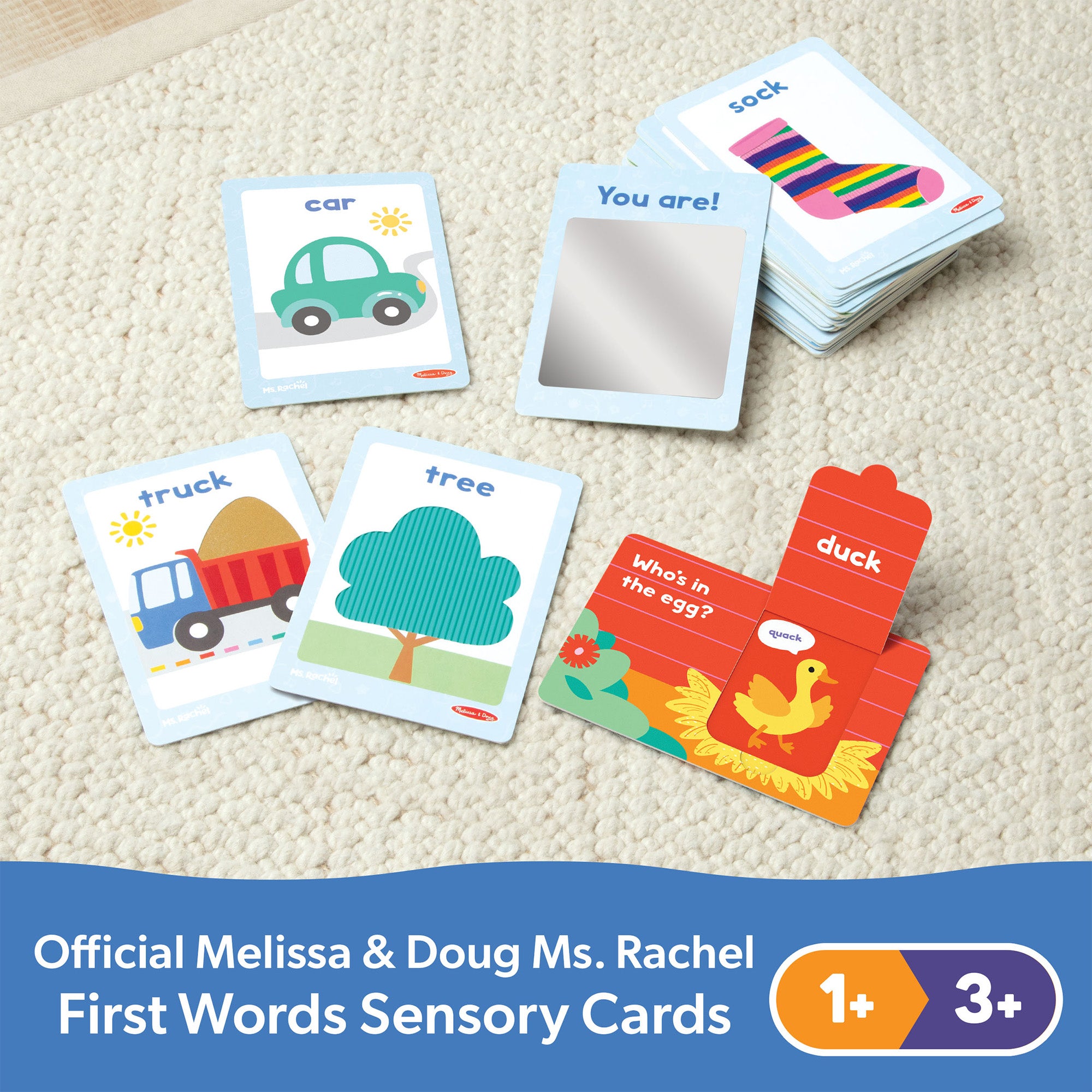 Melissa & Doug Ms. Rachel? First Words Sensory Cards - Image 9