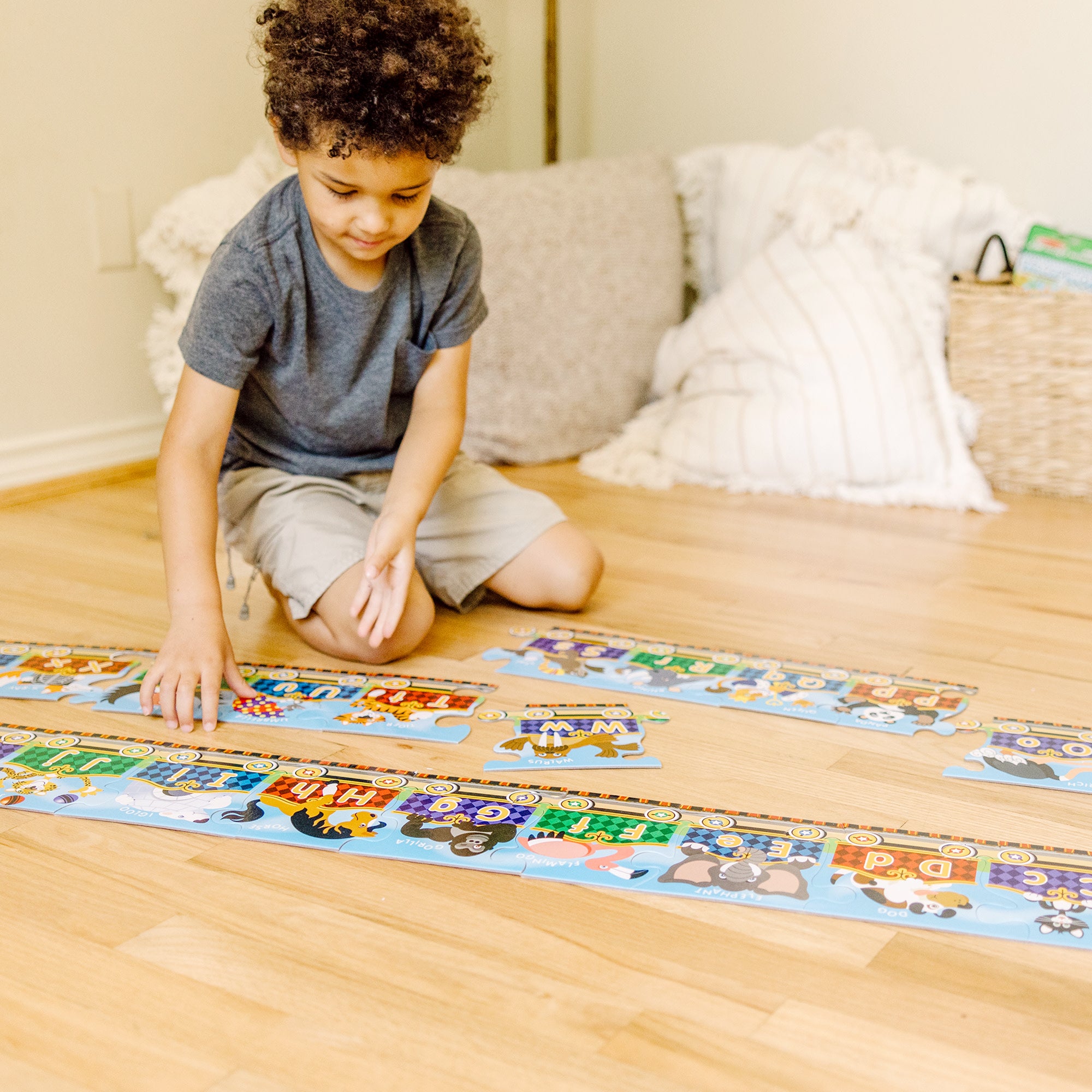 Melissa & Doug Alphabet Express Floor Puzzle - 27 Pieces - Image 5