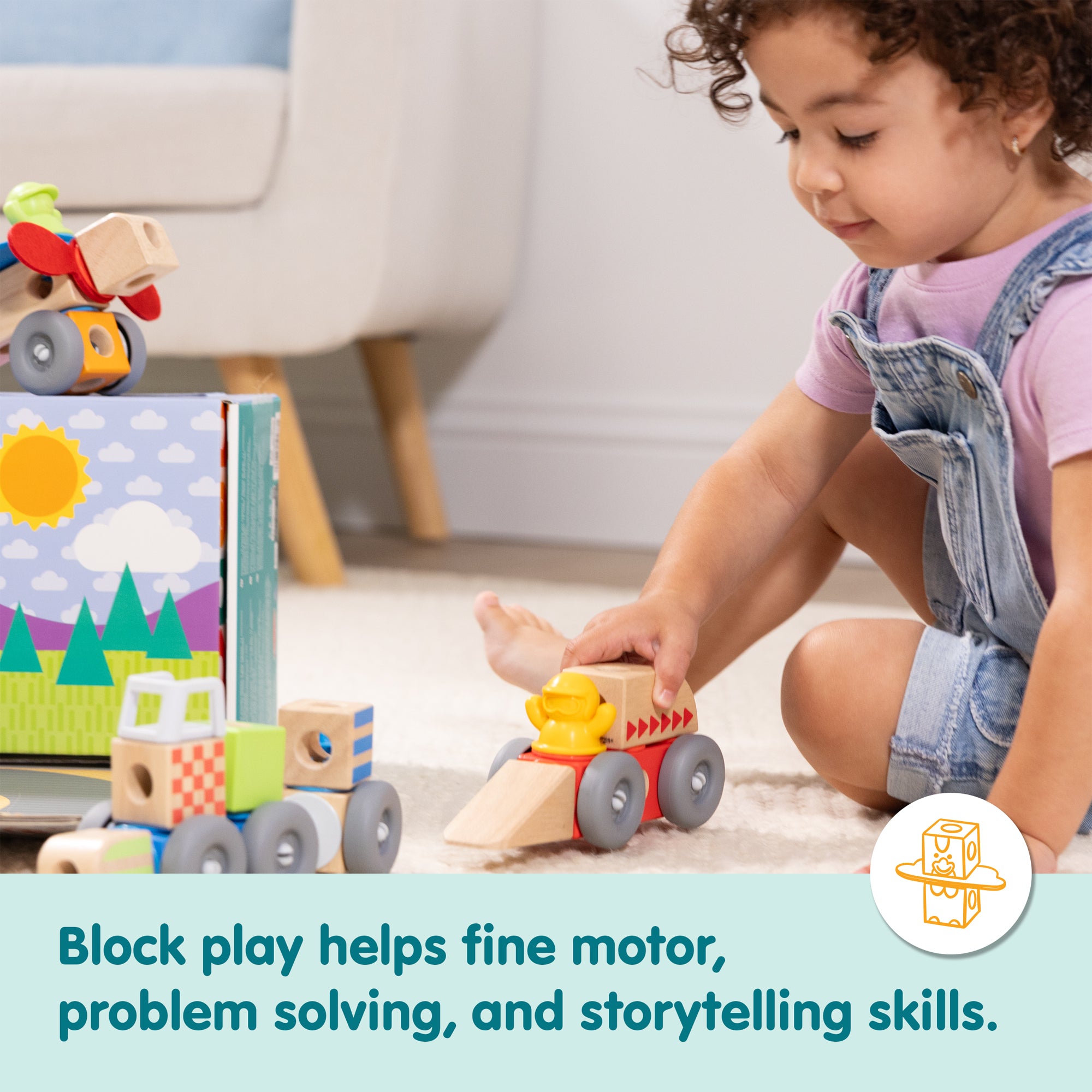 Melissa & Doug Blockables? Vehicles Play Set - Image 5