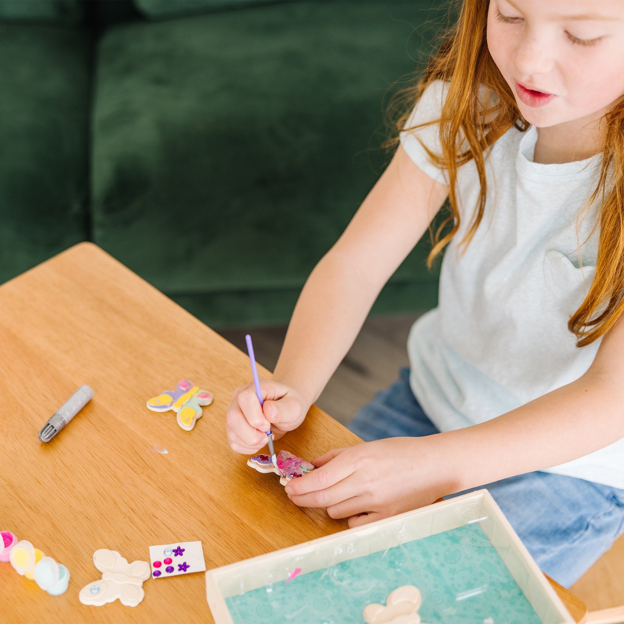 Melissa & Doug Created by Me! Wooden Butterfly Magnets Craft Kit - Image 8