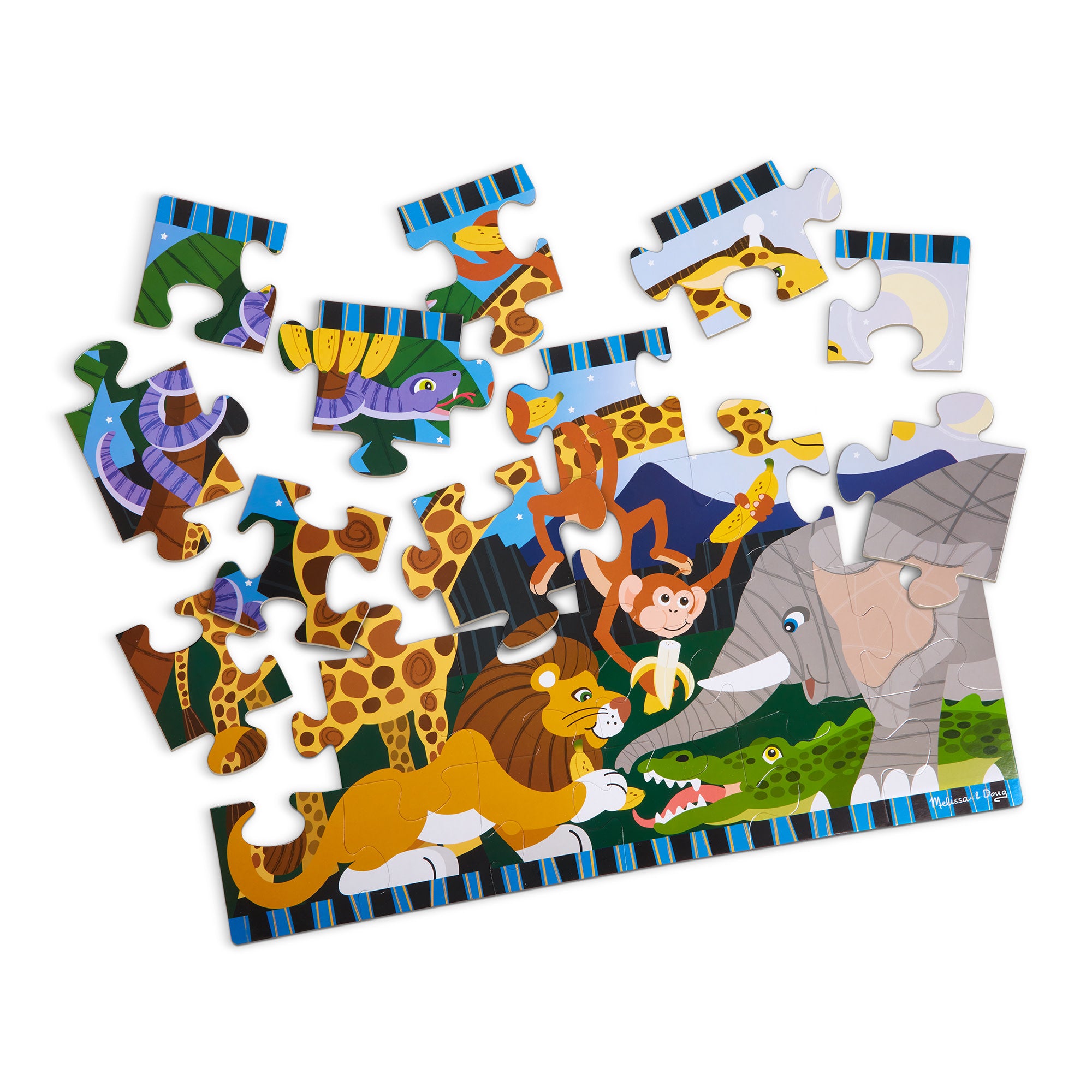 Melissa & Doug Safari Social Floor Puzzle - 24 Pieces - Image 9