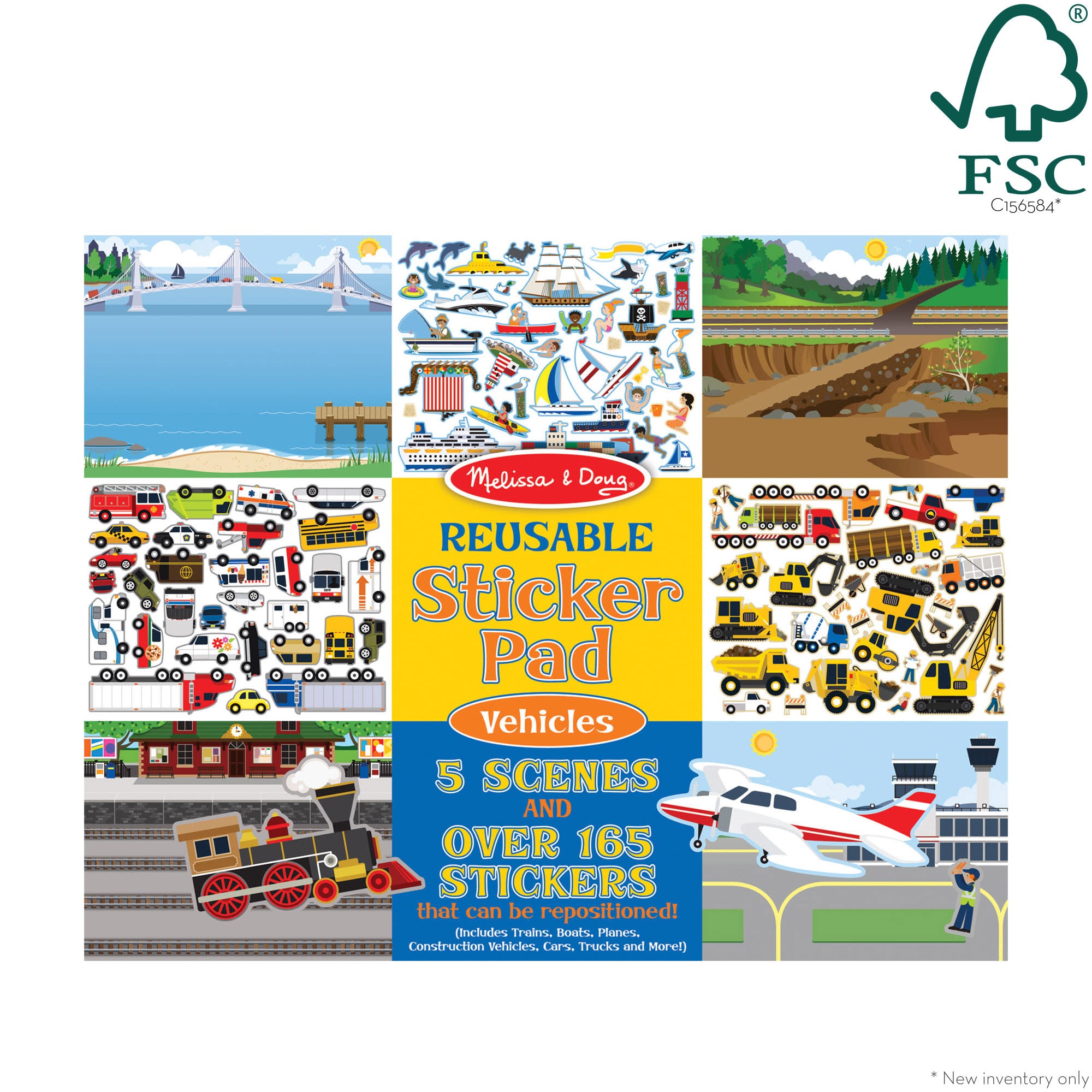 Melissa & Doug Reusable Sticker Pad - Vehicles - Image 3