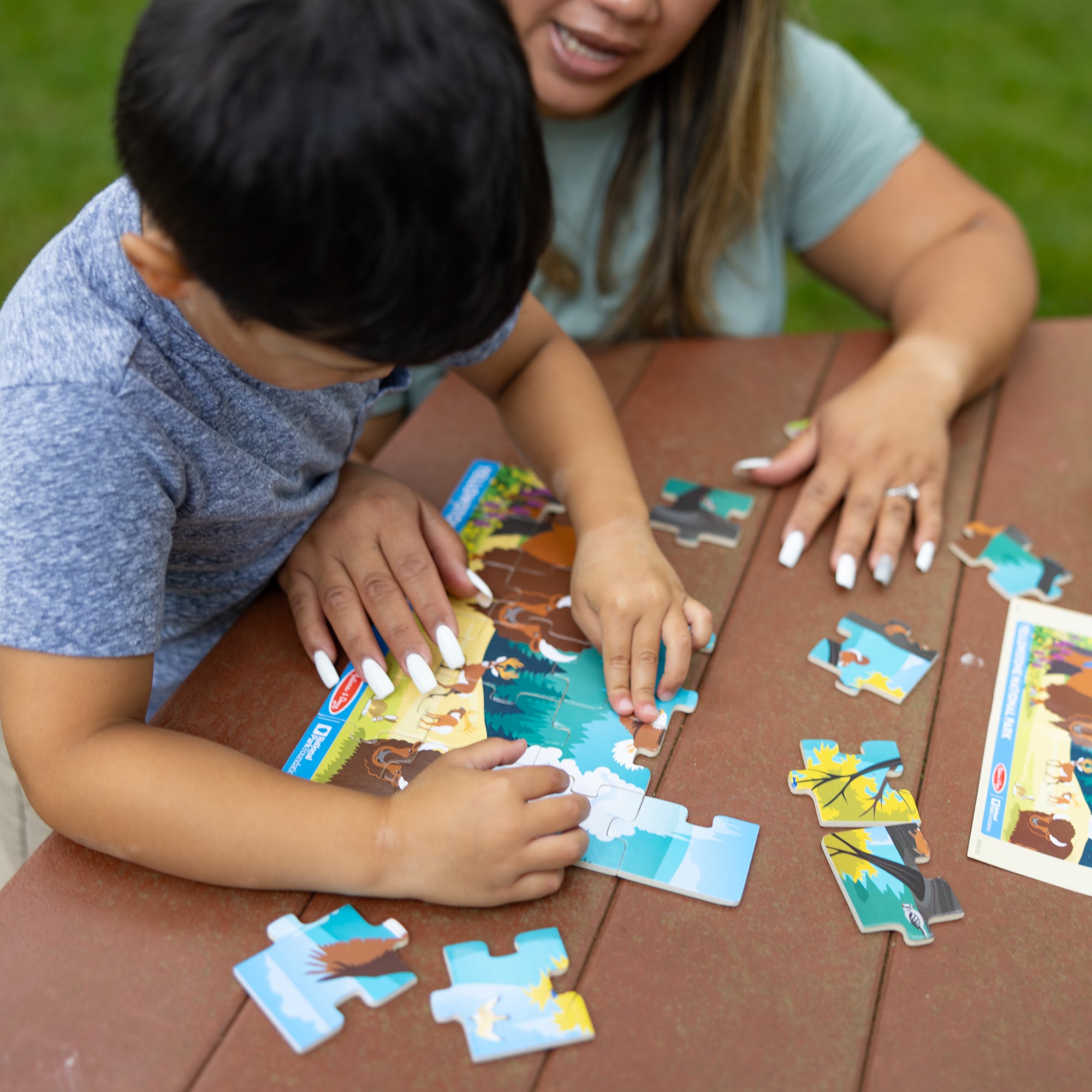 Melissa & Doug Yellowstone National Park Wooden Jigsaw Puzzle ?C 24 Pieces - Image 5