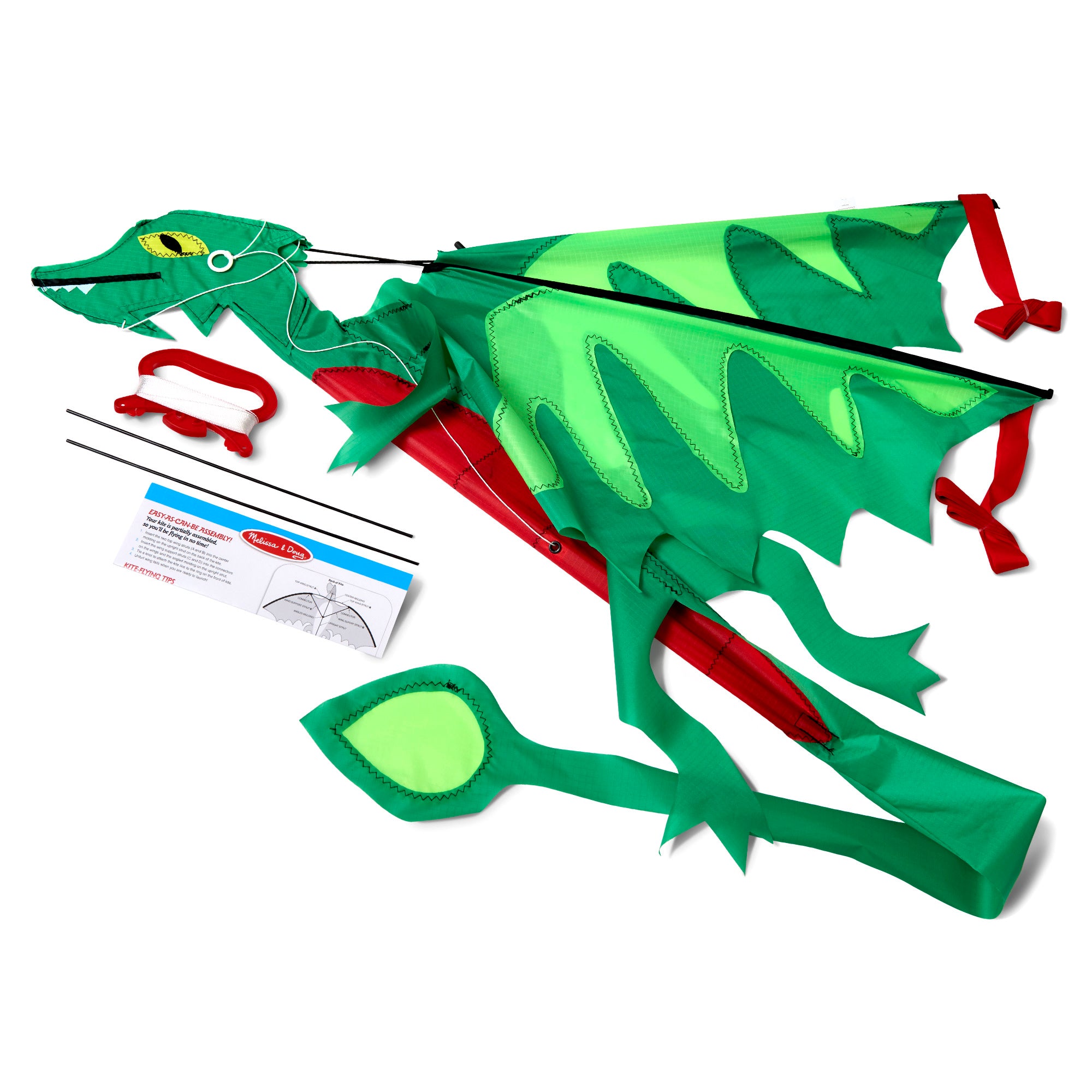 Melissa & Doug Winged Dragon Shaped Kite - Image 6
