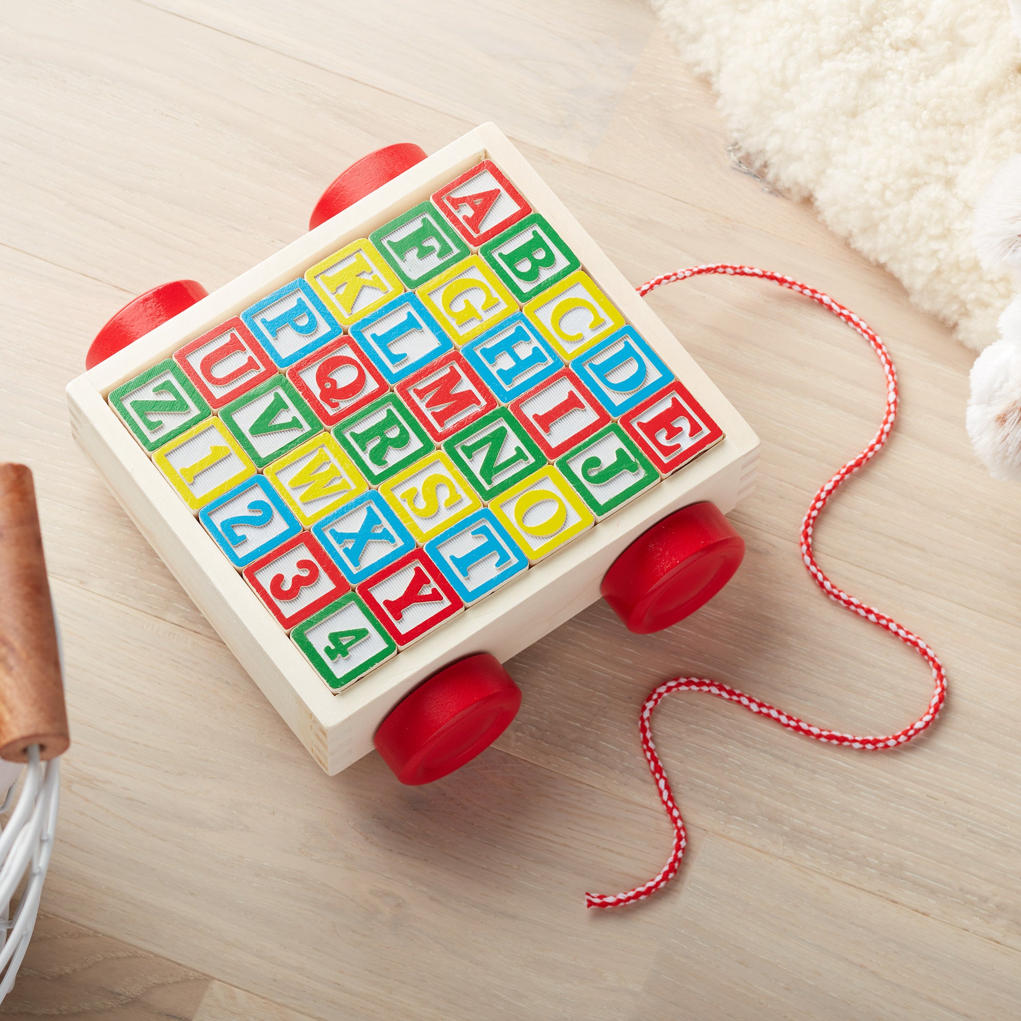 Melissa & Doug Classic ABC Block Cart - Image 9