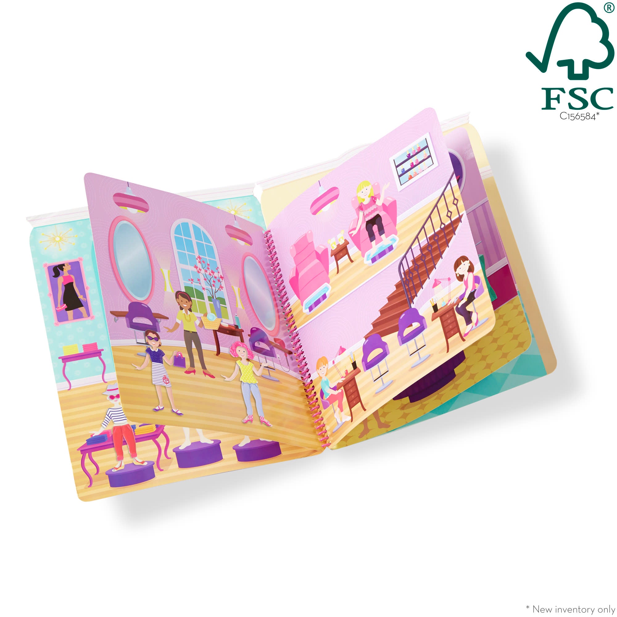 Melissa & Doug Puffy Sticker Activity Book - Day of Glamour - Image 3