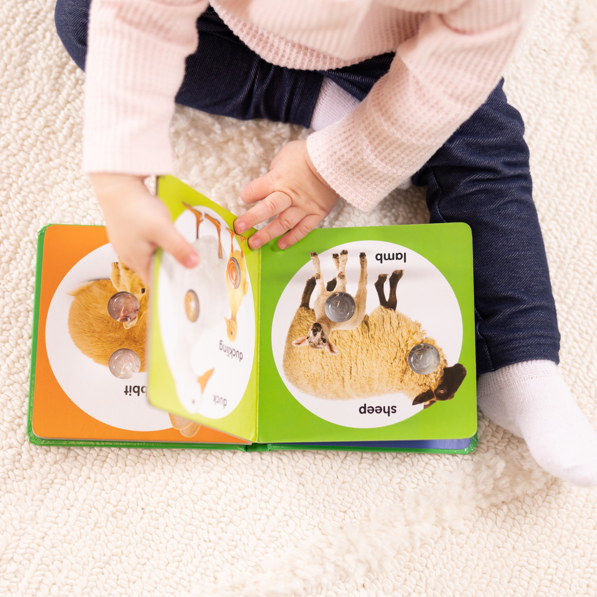 Melissa & Doug Poke-a-Dot: Farm Animal Families Board Book - Image 7