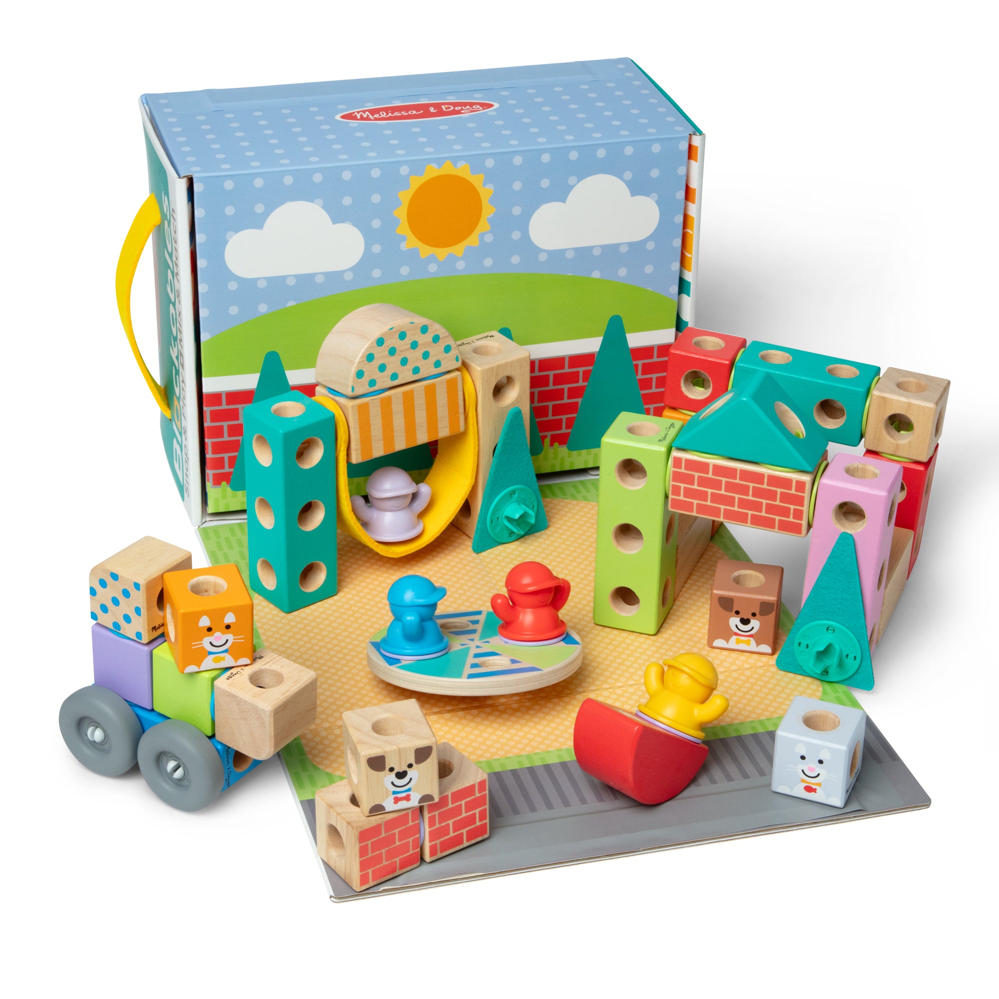 Melissa & Doug Blockables? Town Play Set