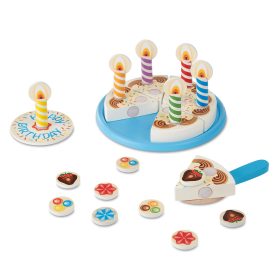 Melissa & Doug Wooden Birthday Cake Play Set