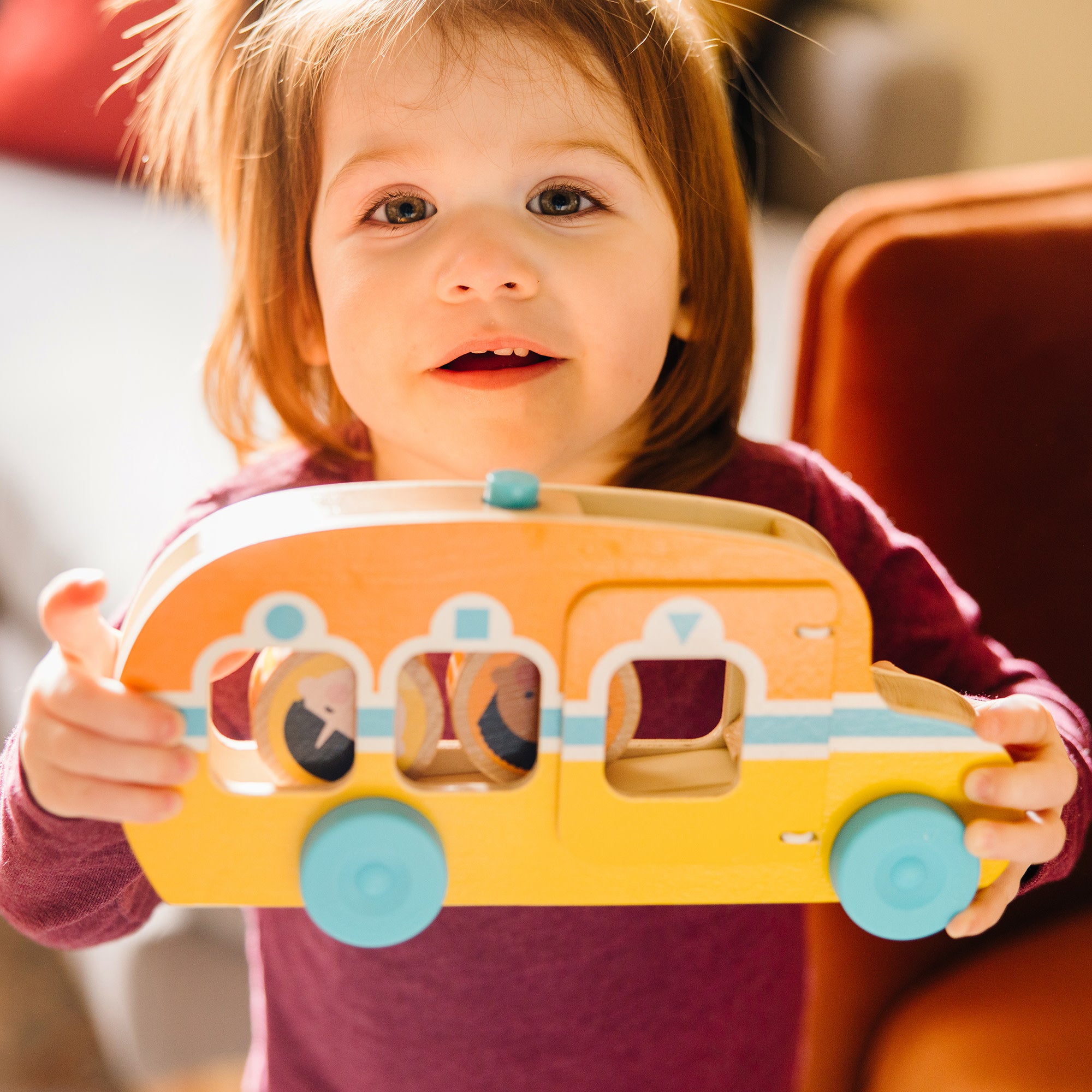 Melissa & Doug GO Tots Roll & Ride Bus - Image 2