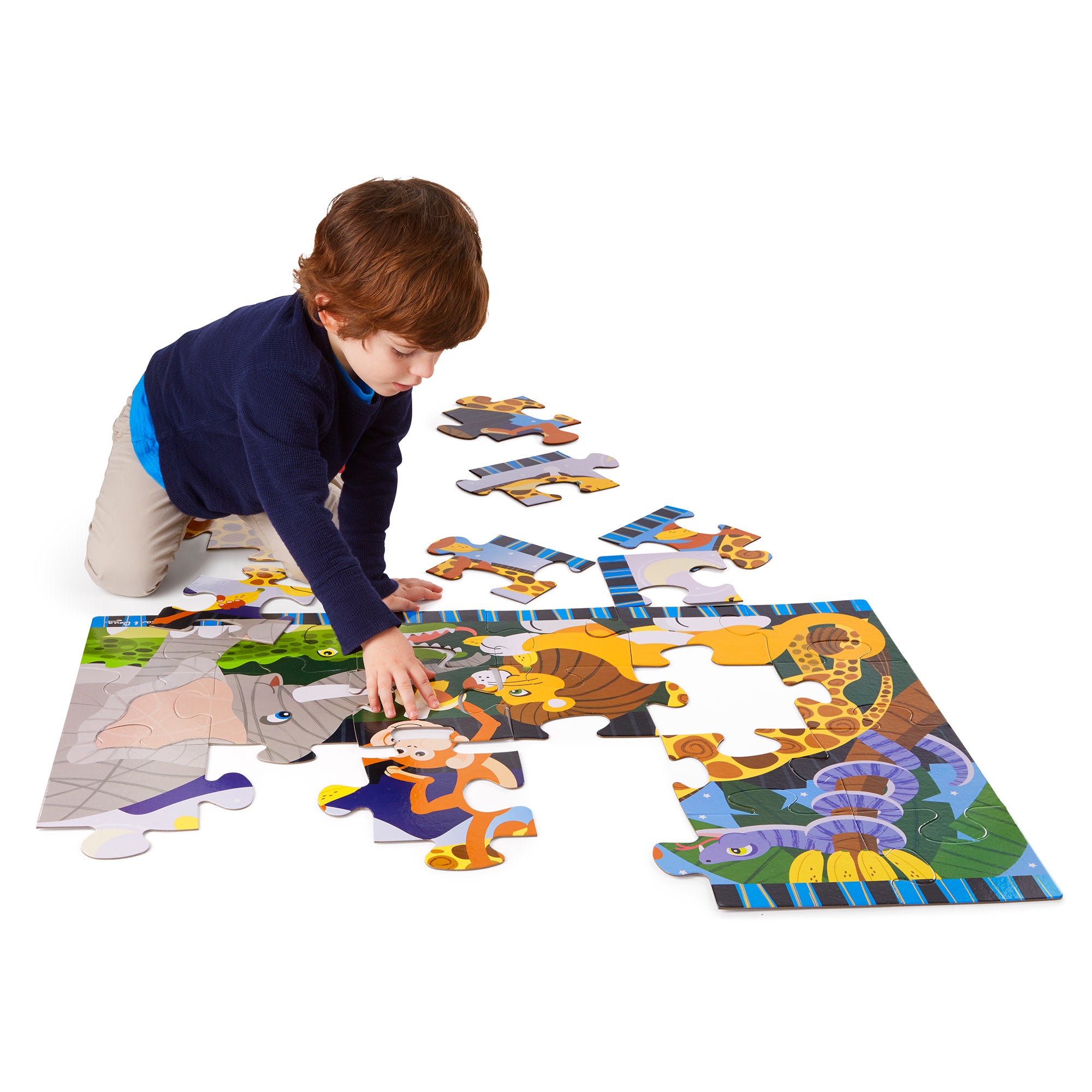 Melissa & Doug Safari Social Floor Puzzle - 24 Pieces - Image 8