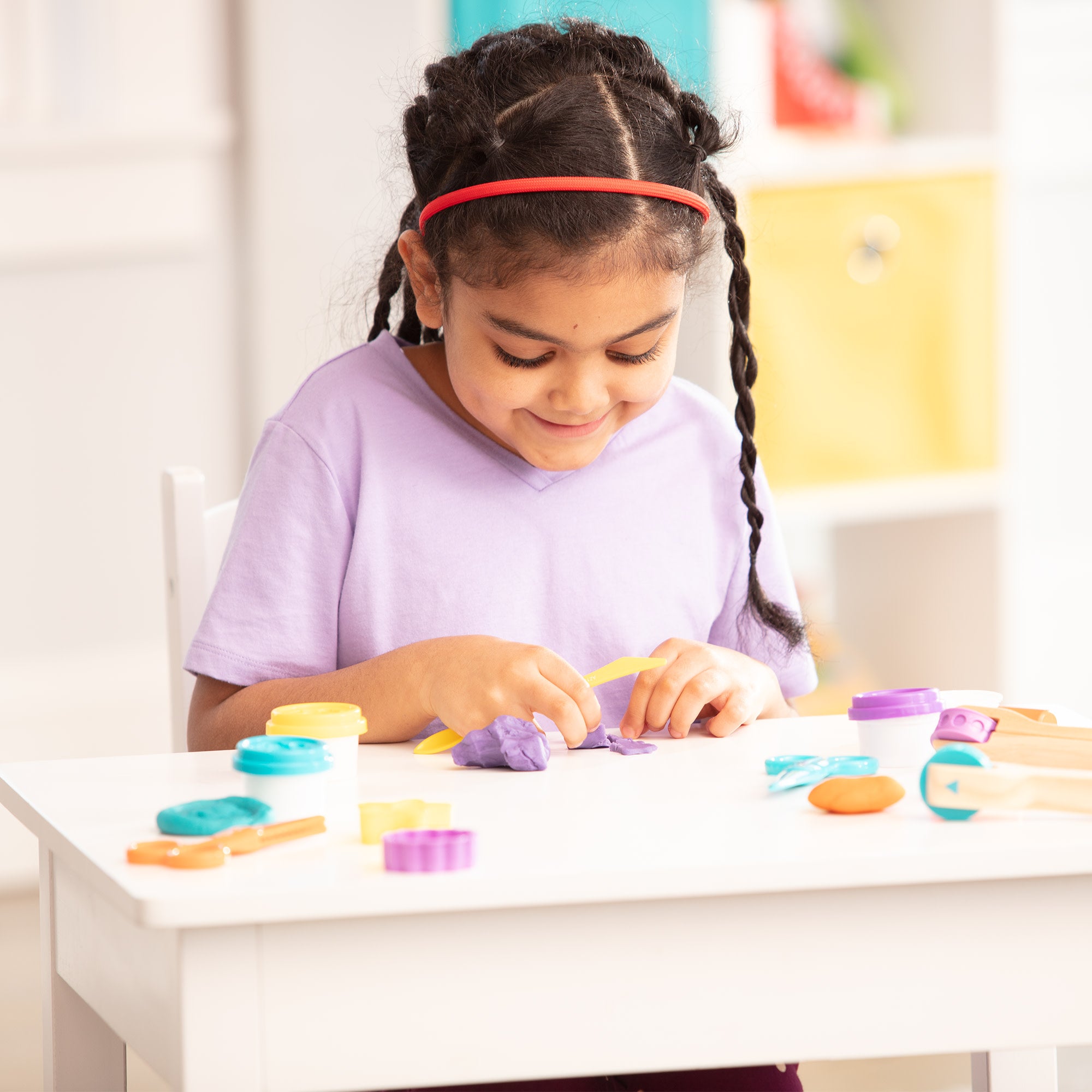 Melissa & Doug Clay Activity 2-Pack: Shape, Model & Mold; Cut, Sculpt & Stamp - Image 5