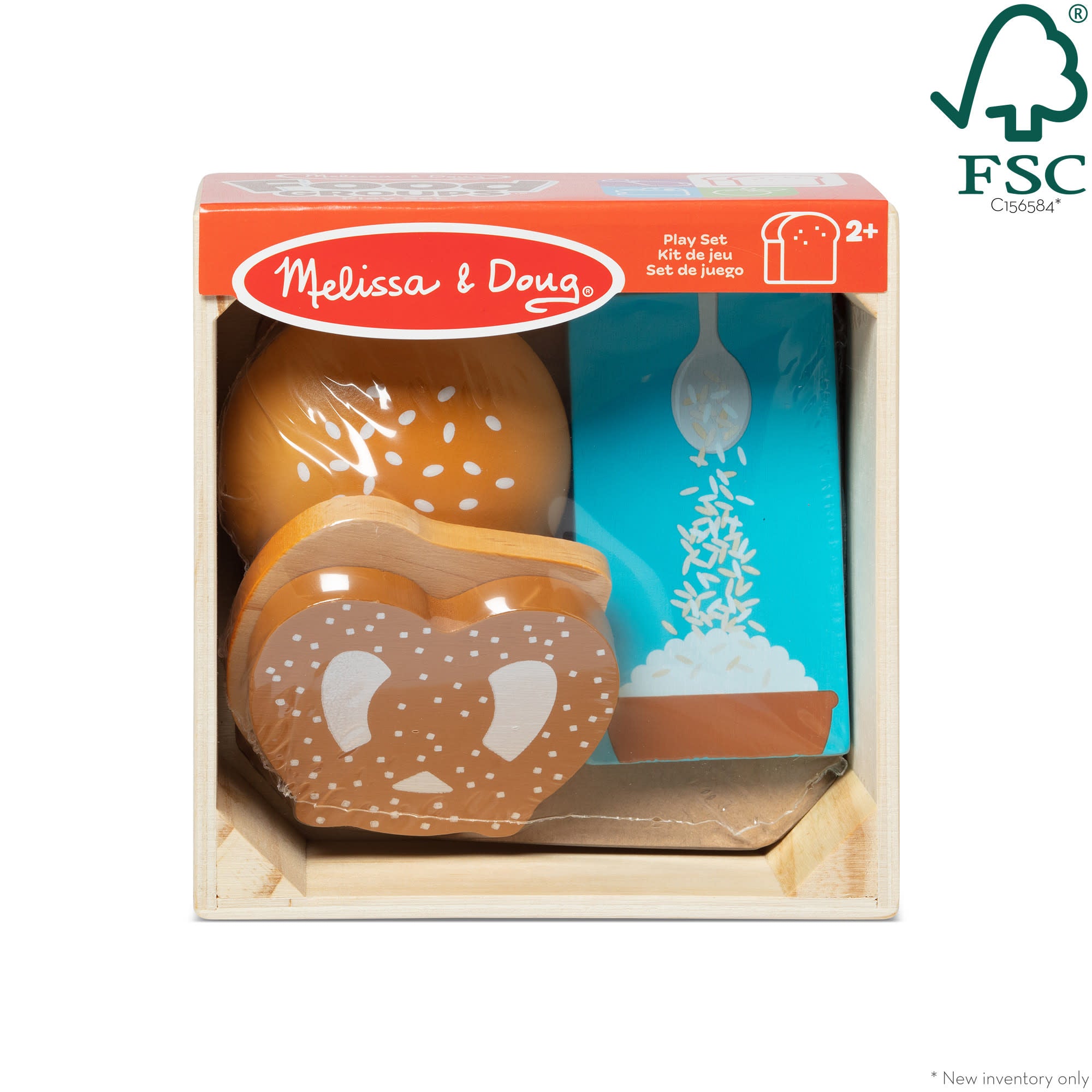 Melissa & Doug Wooden Food Groups Play Set ?C Grains - Image 3