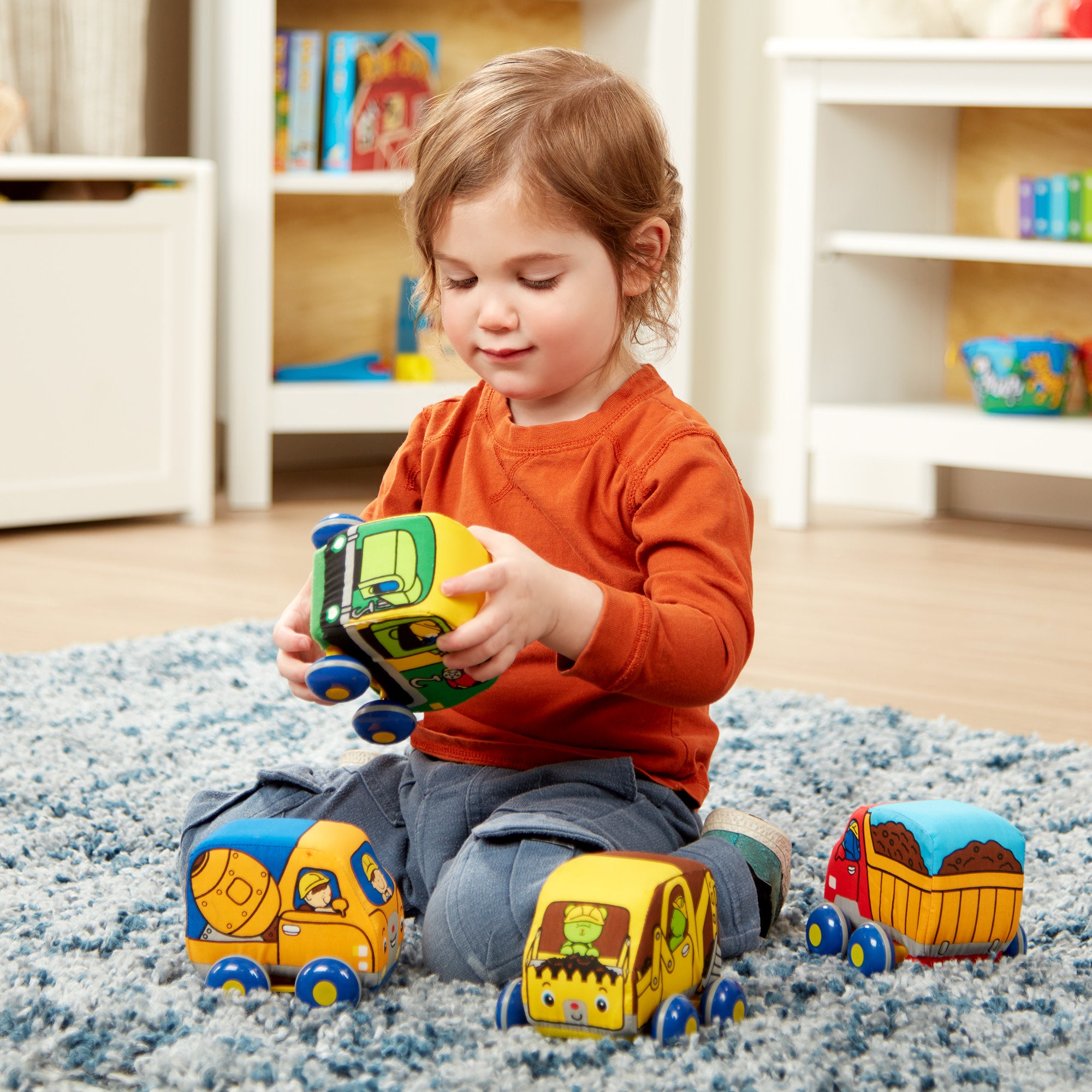 Melissa & Doug K's Kids Pull-Back Construction Vehicles - Image 6