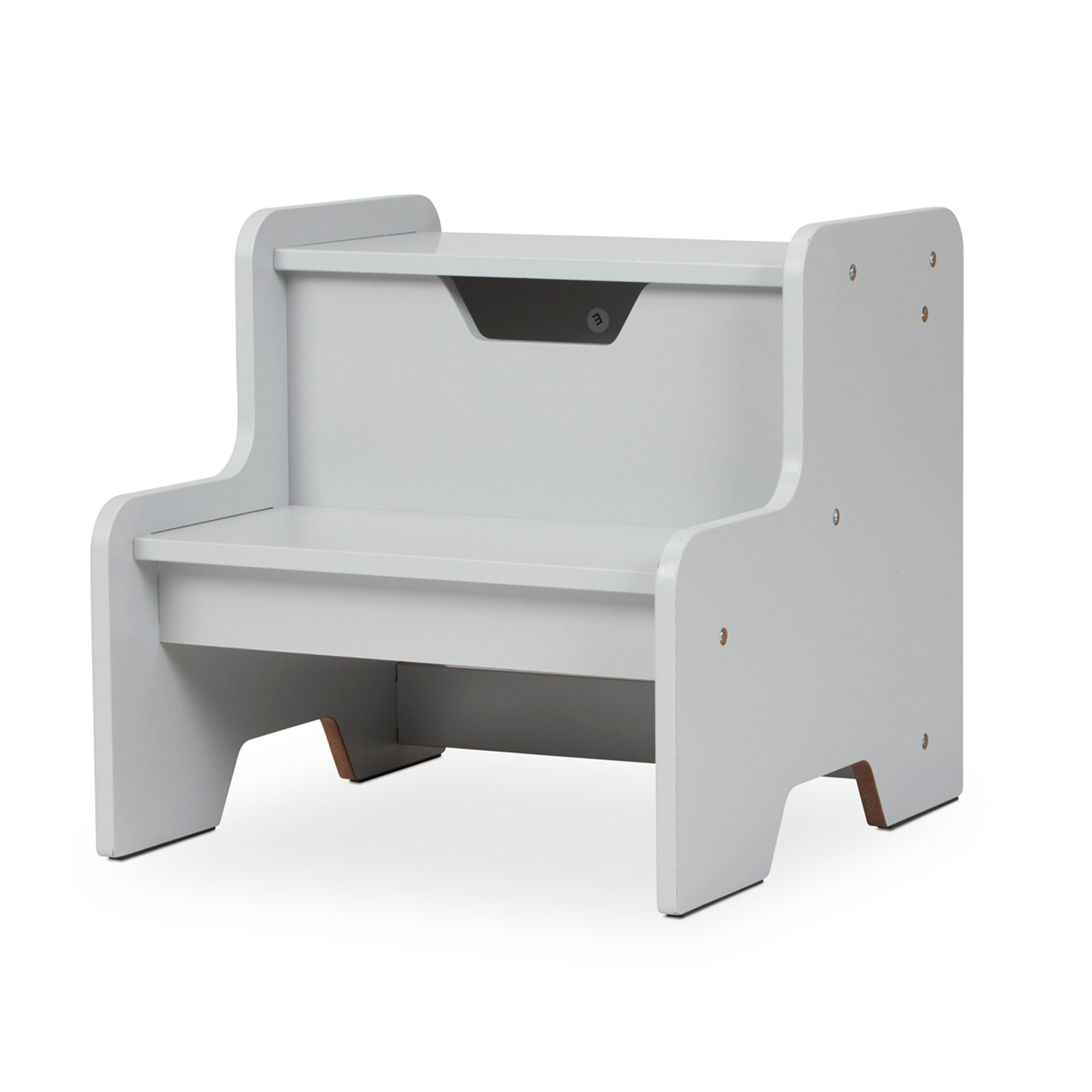 Melissa & Doug Wooden Step Stool ?C Gray - Image 4