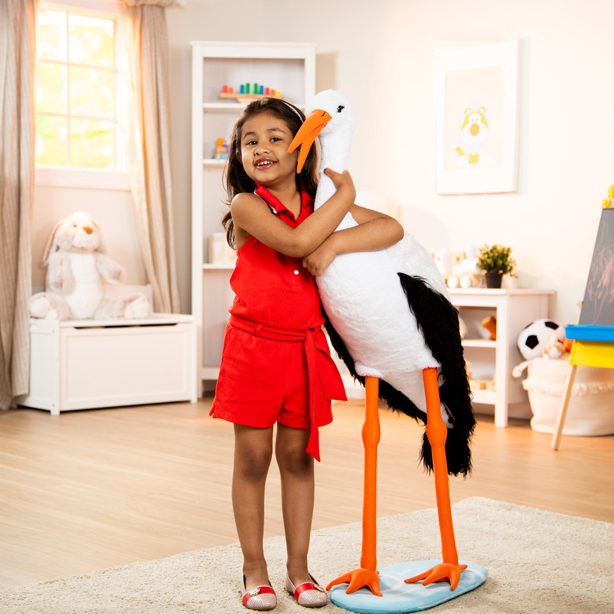 Melissa & Doug Lifelike Plush Stork - Image 2