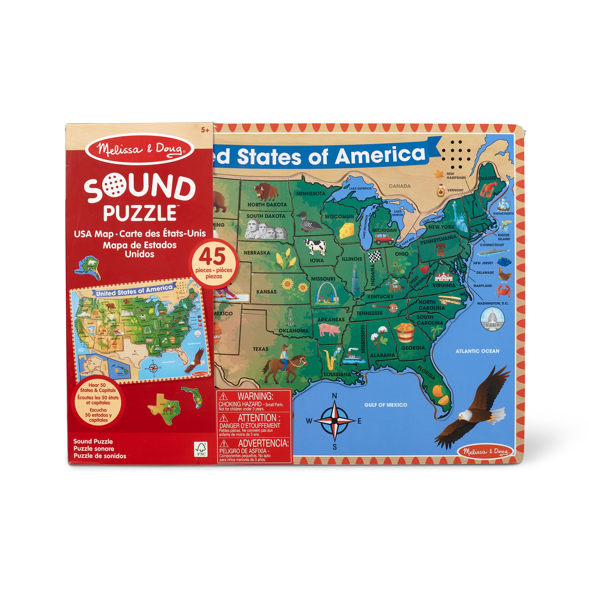 Melissa & Doug U.S.A. Sound Puzzle - 40 Pieces - Image 3