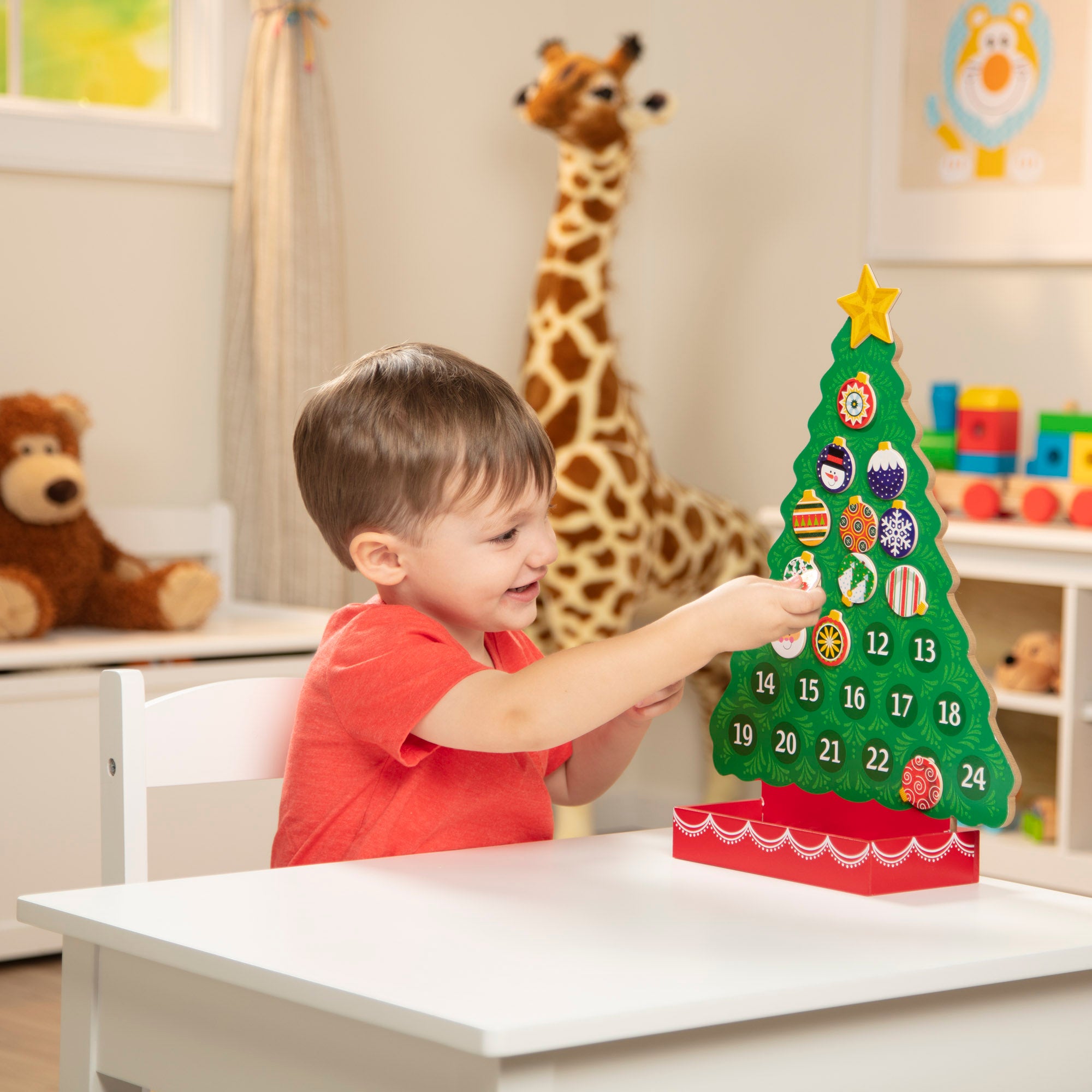 Melissa & Doug Countdown to Christmas Wooden Seasonal Calendar - Image 7