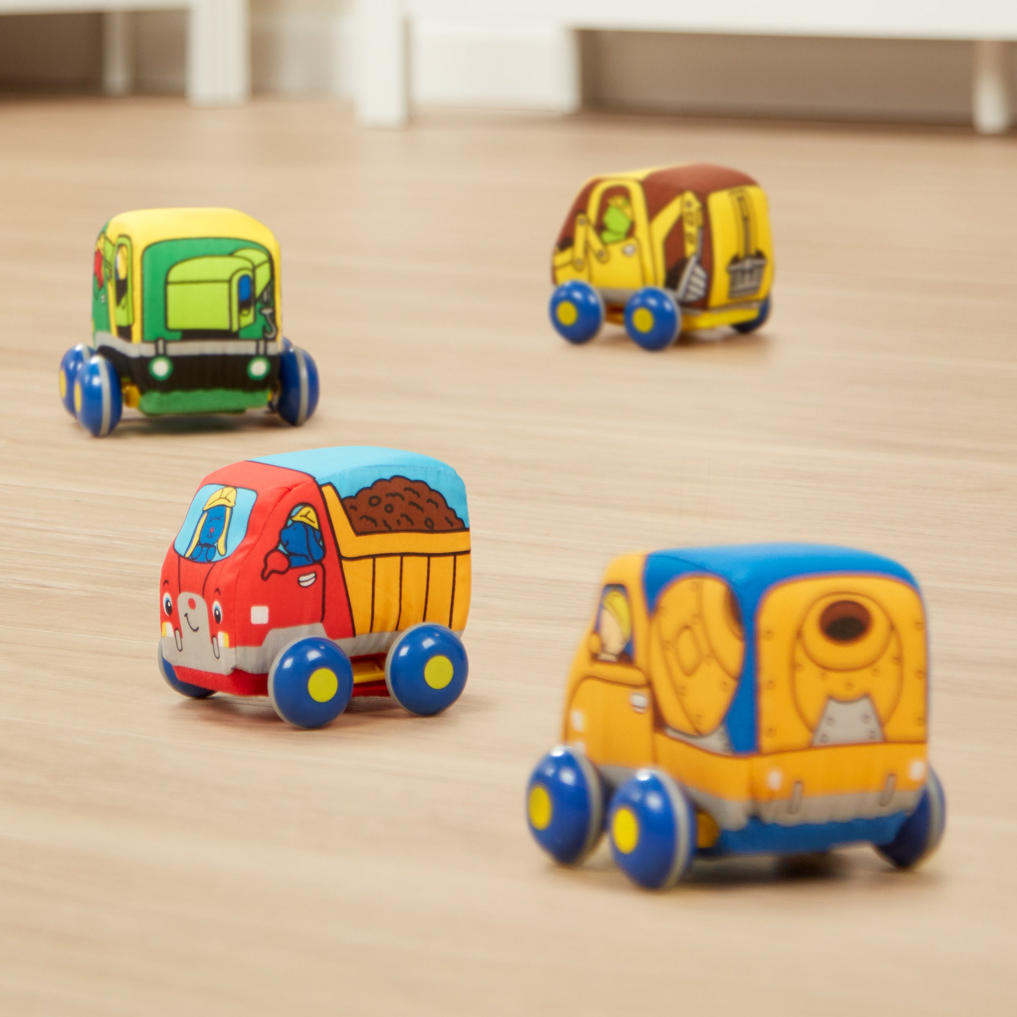 Melissa & Doug K's Kids Pull-Back Construction Vehicles - Image 10