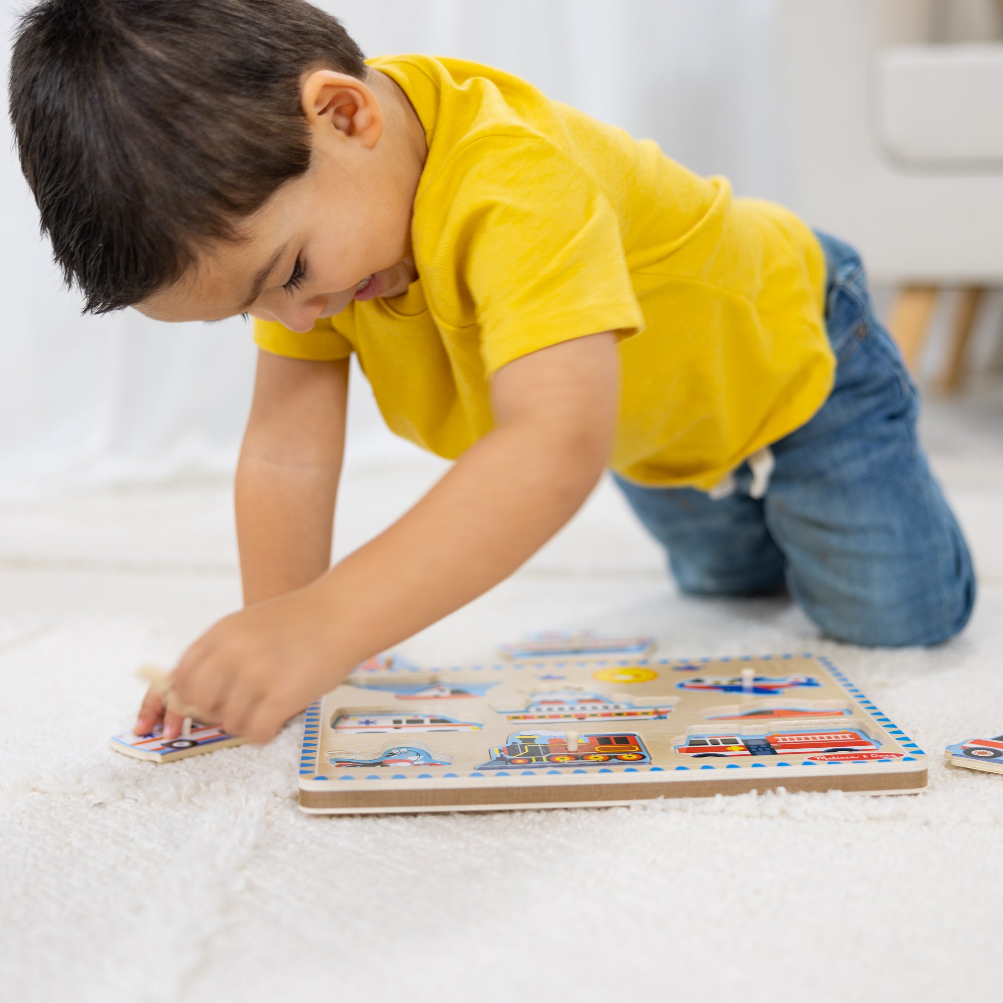 Melissa & Doug Vehicles Sound Puzzle - 8 Pieces - Image 5
