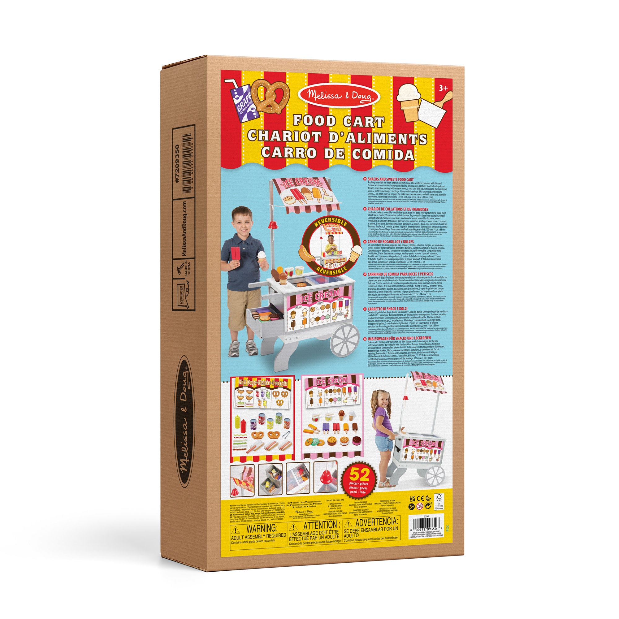 Melissa & Doug Snacks & Sweets Food Cart - Image 3