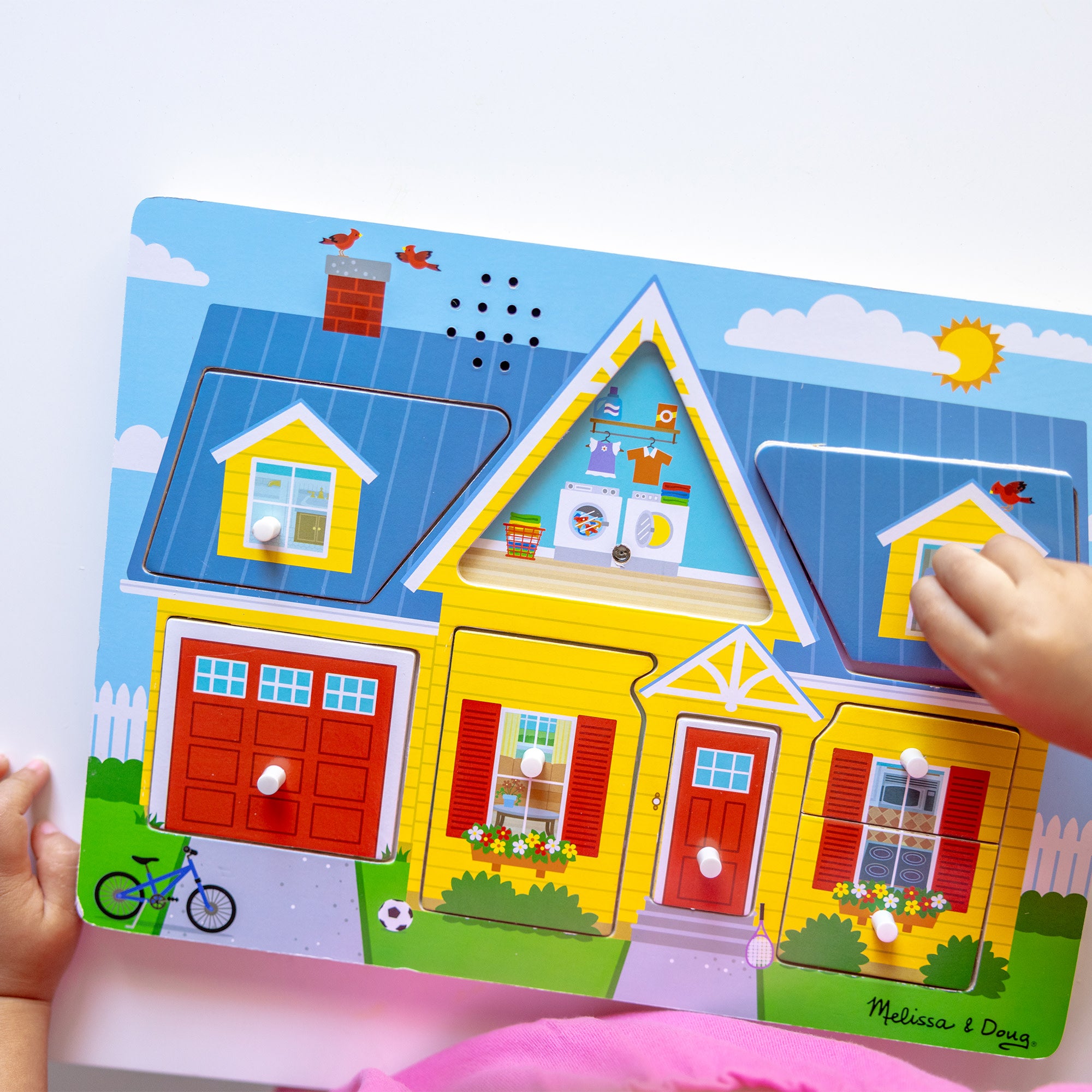 Melissa & Doug Around the House Sound Puzzle - 8 Pieces - Image 6