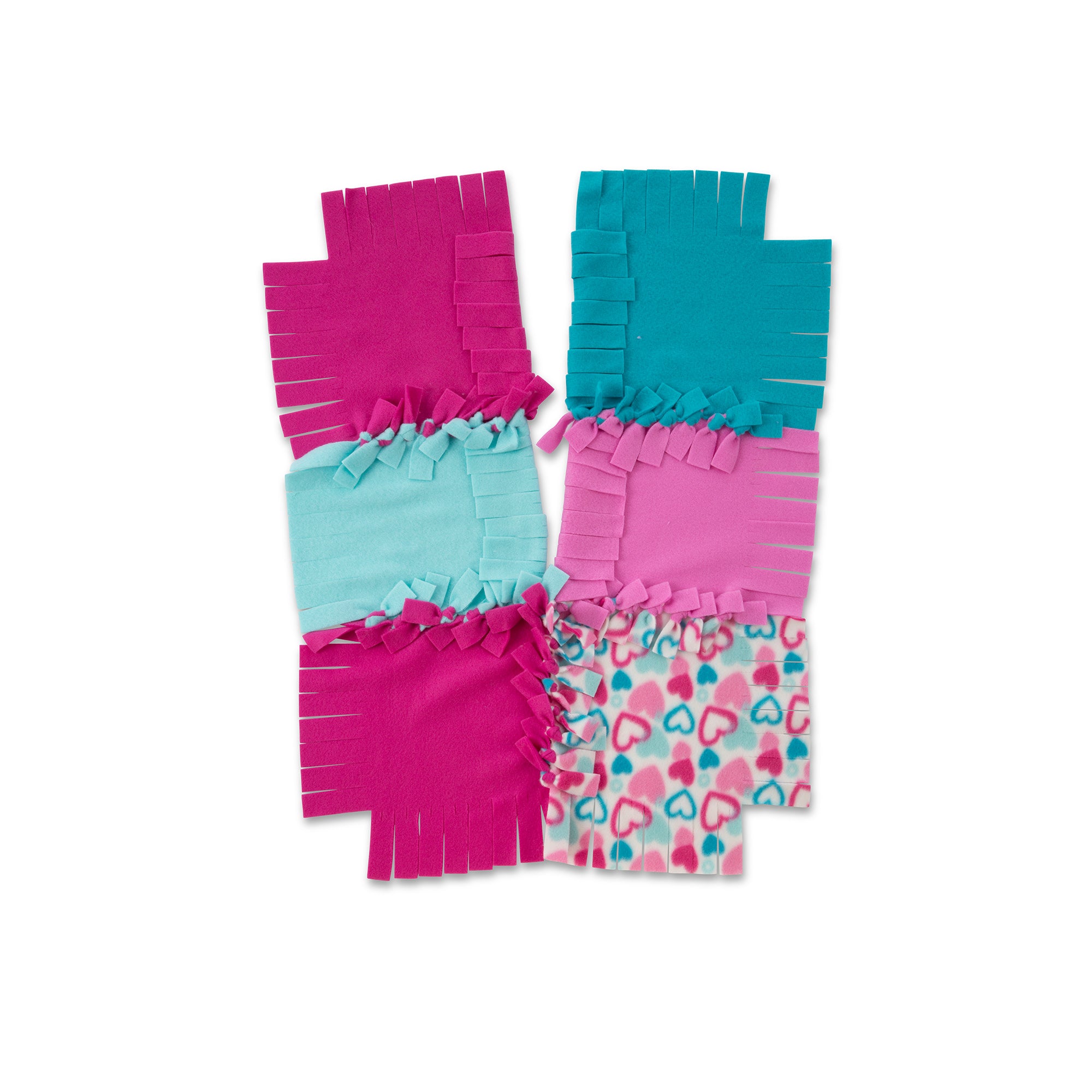 Melissa & Doug Created by Me!? Heart Fleece Blanket No-Sew Craft Kit - Image 9
