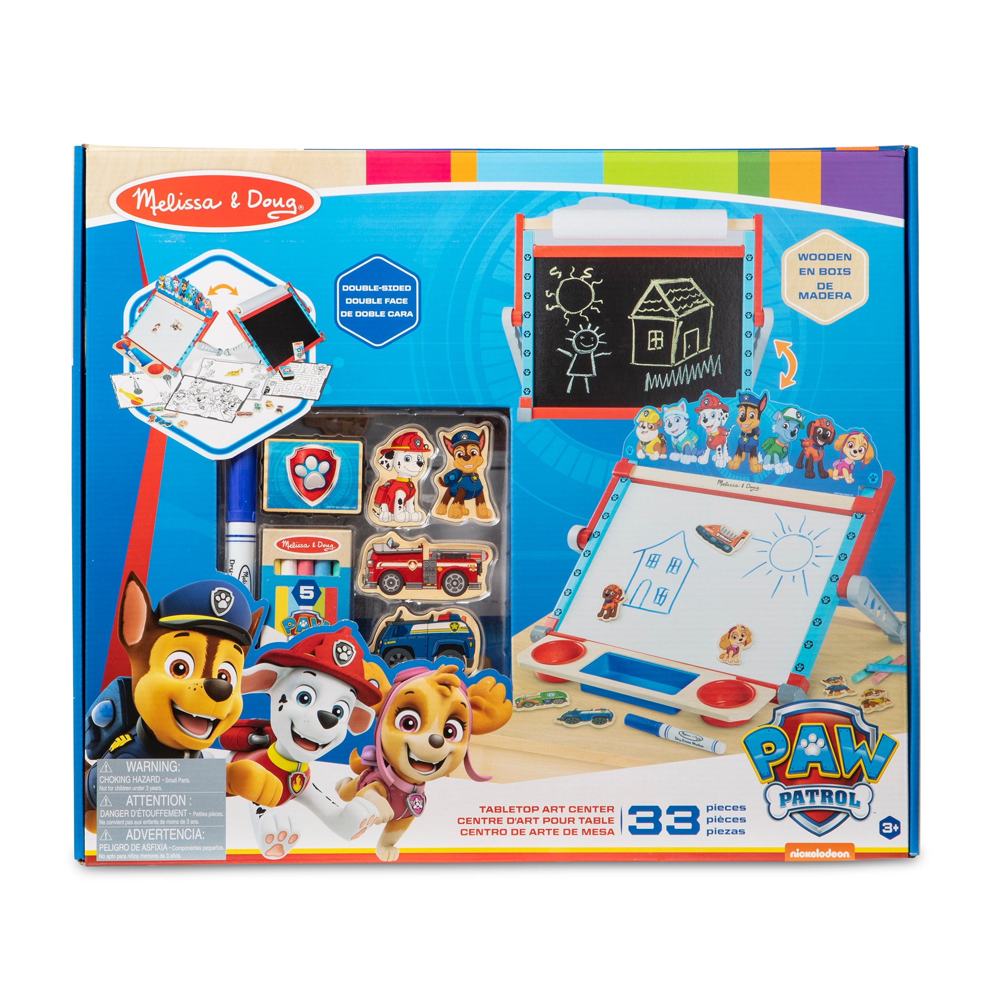 Melissa & Doug PAW Patrol Wooden Tabletop Art Center - Image 3