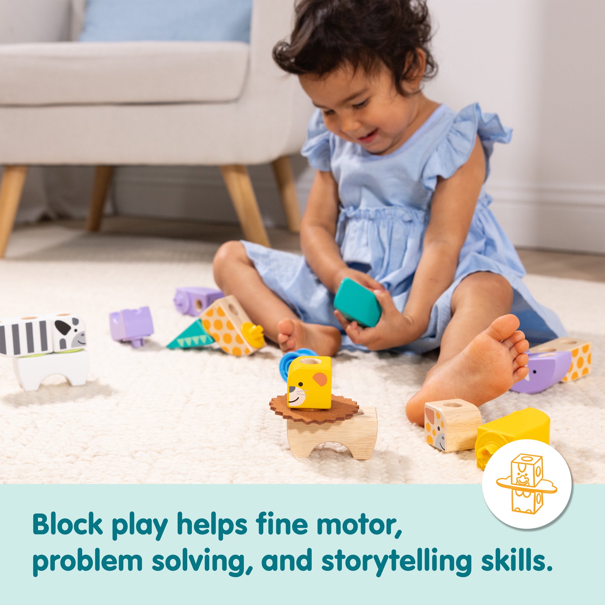 Melissa & Doug Blockables? Safari Play Set - Image 5