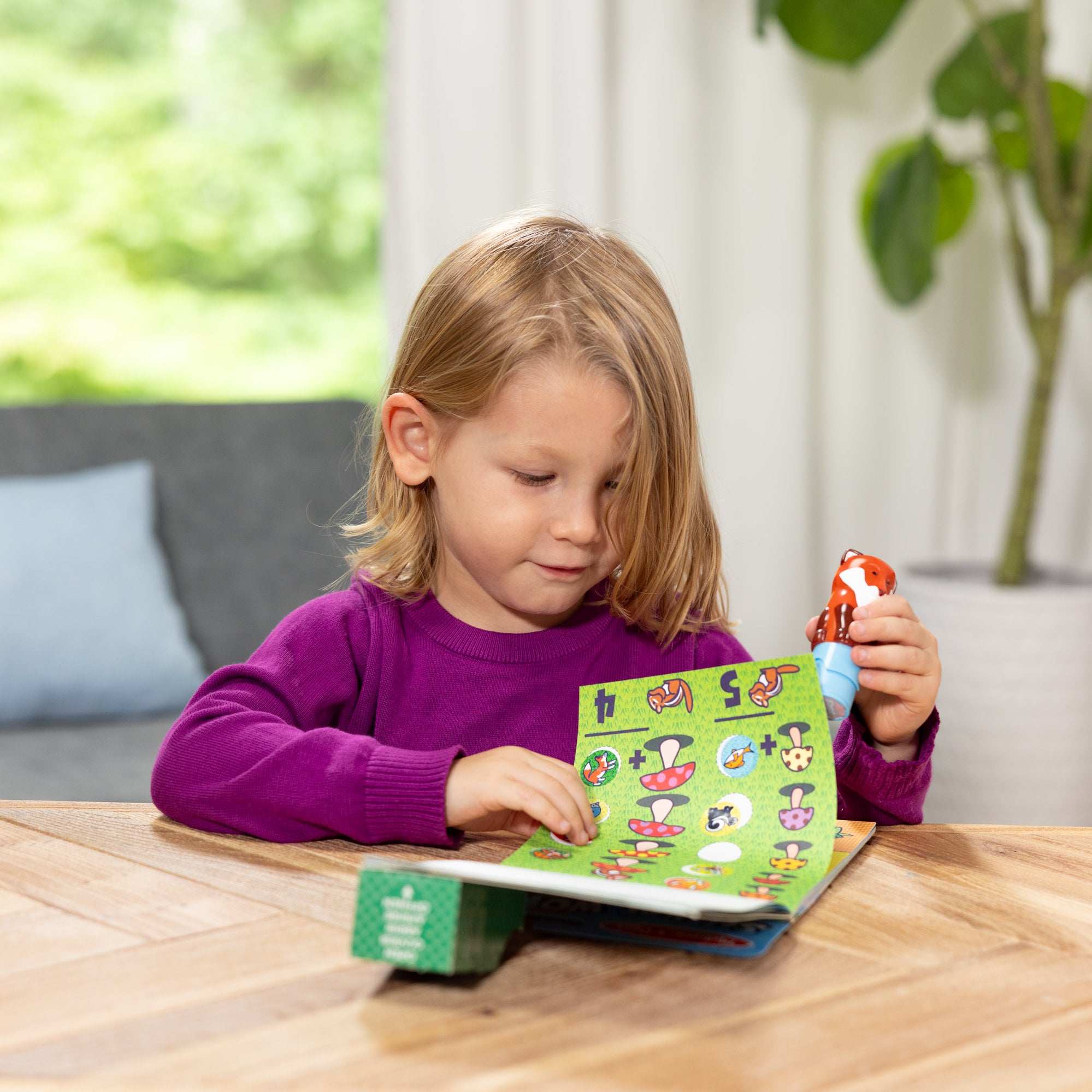 Melissa & Doug Sticker WOW!? Activity Pad & Sticker Stamper - Fox - Image 8