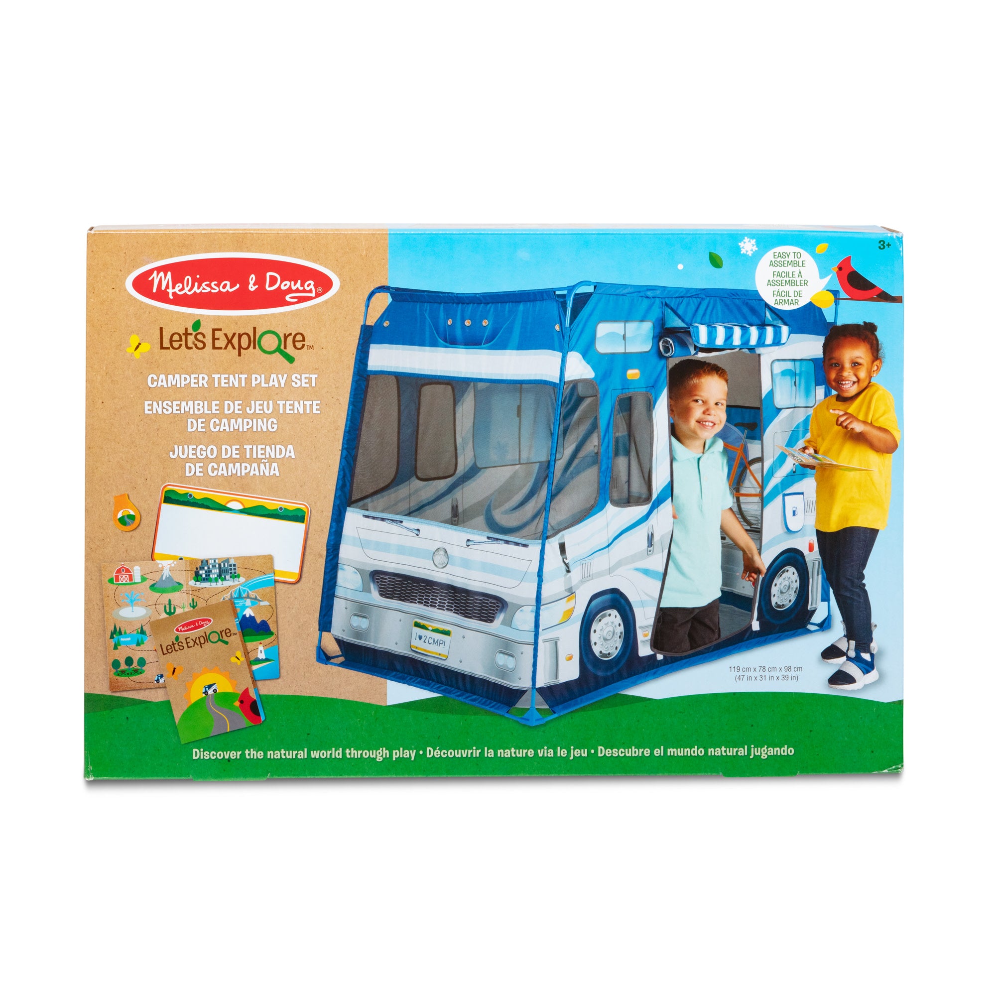 Melissa & Doug Let??s Explore Camper Tent Play Set - Image 3
